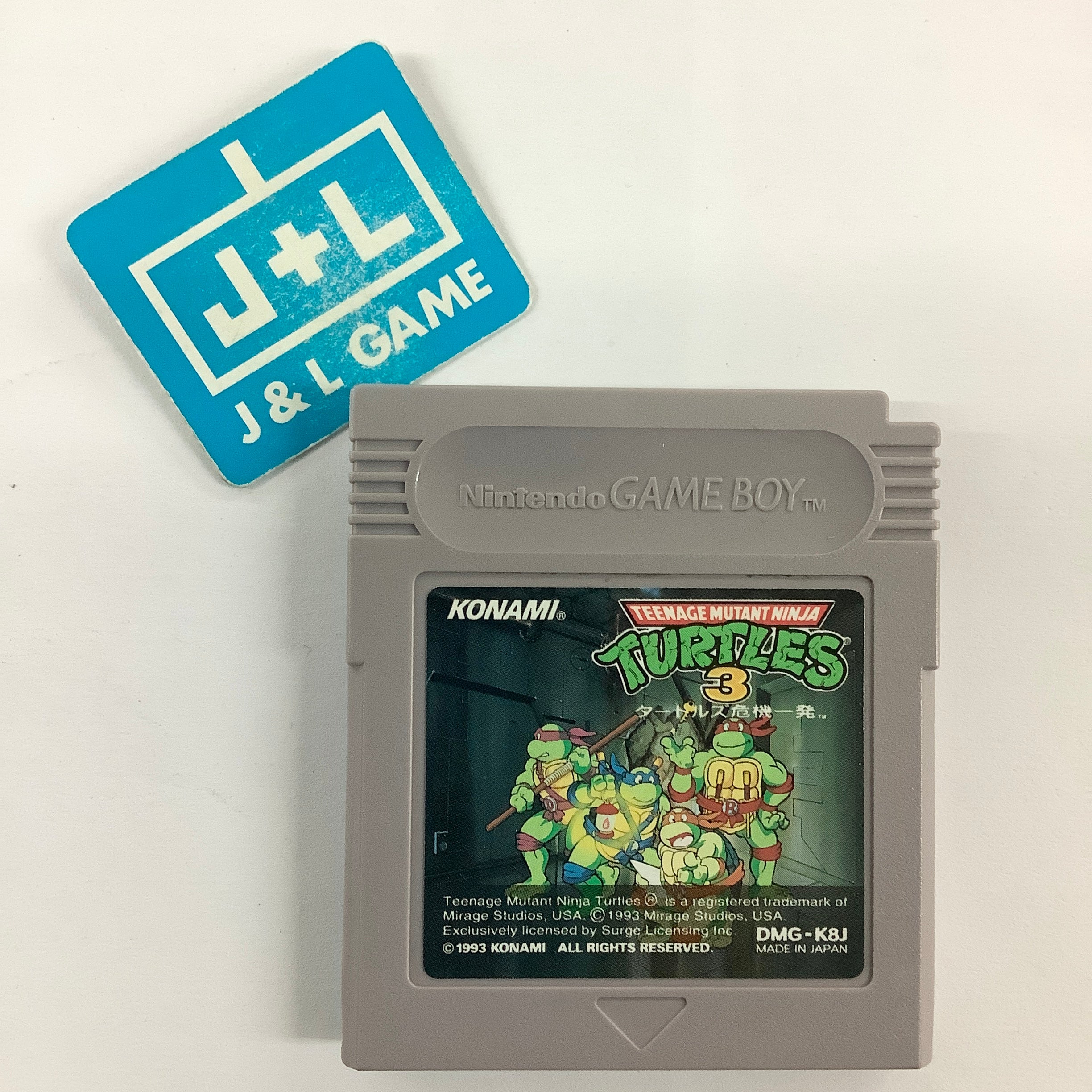 Teenage Mutant Ninja Turtles 3: Turtles Kiki Ippatsu - (GB) Game Boy [Pre-Owned] (Japanese Import) Video Games Konami   