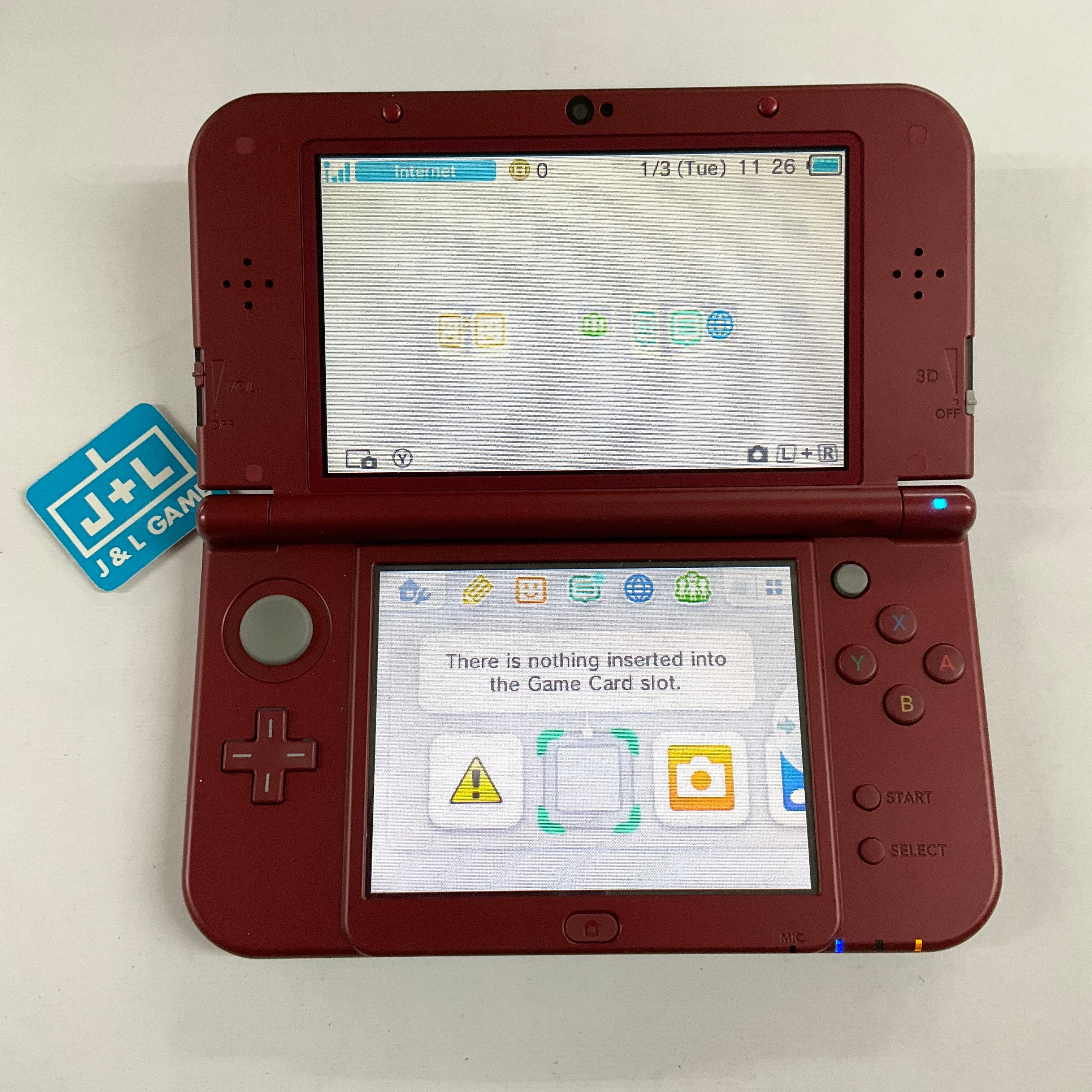 New Nintendo 3DS XL Console (Red) - Nintendo 3DS [Pre-Owned] Consoles Nintendo   