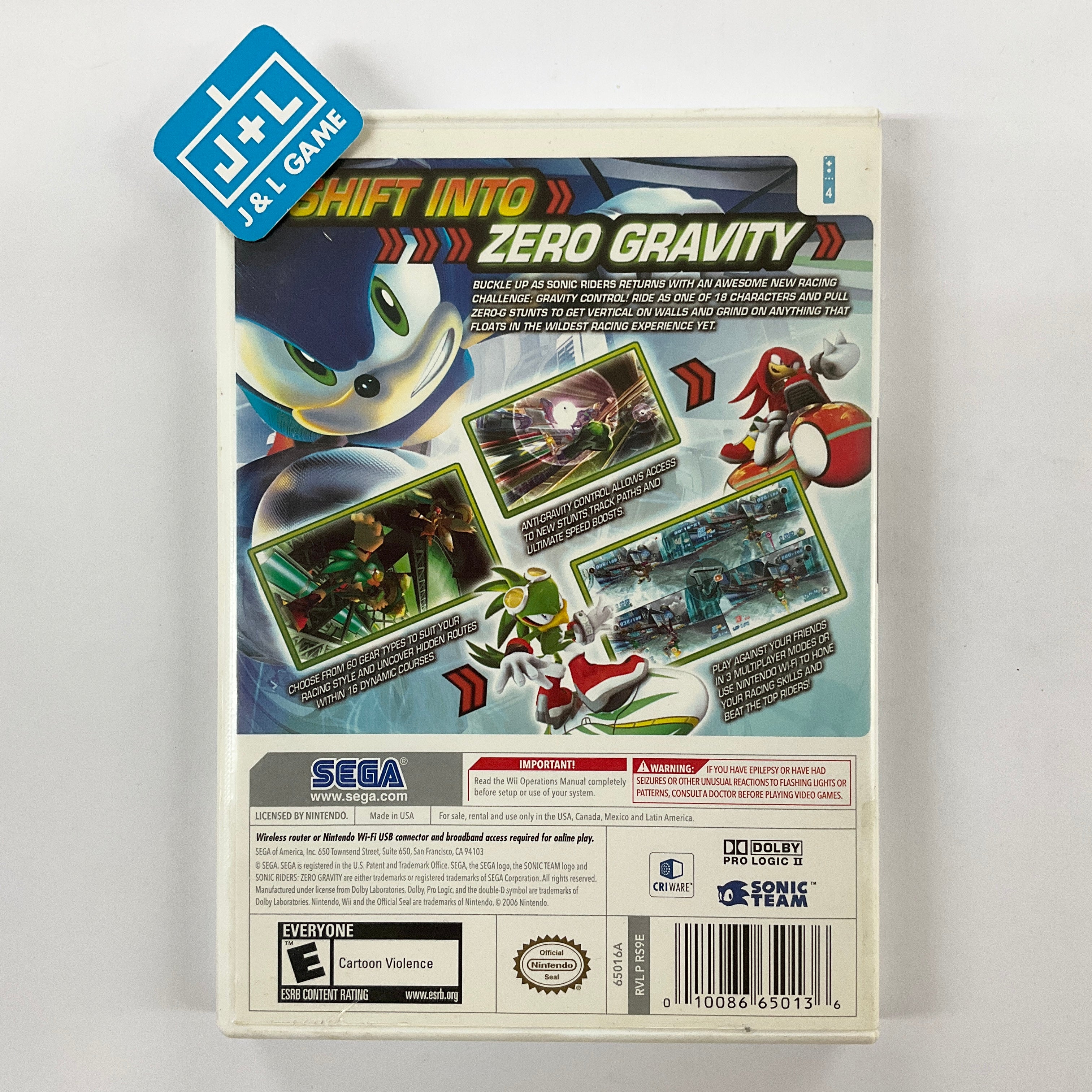 Sonic Riders: Zero Gravity - Nintendo Wii [Pre-Owned] Video Games Sega   