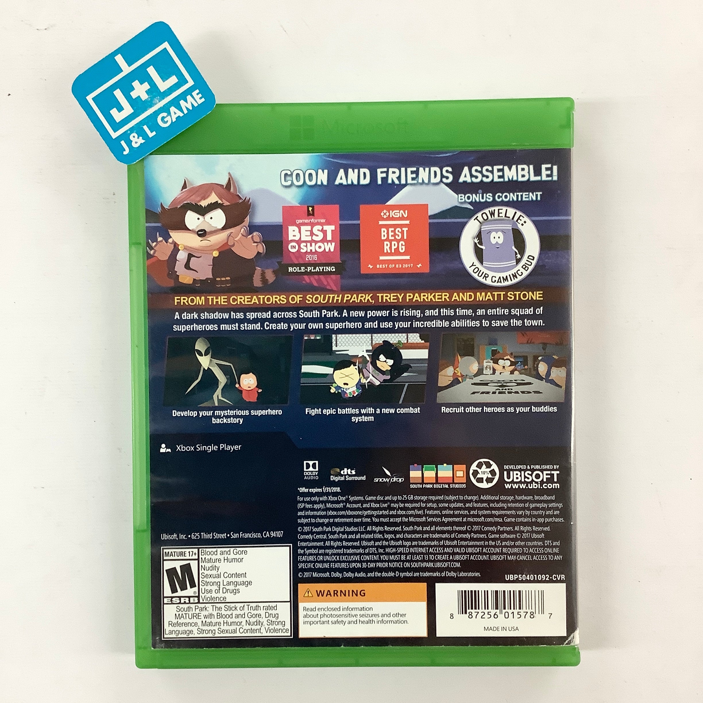 South Park: The Fractured But Whole - (XB1) Xbox One [Pre-Owned] Video Games Ubisoft   