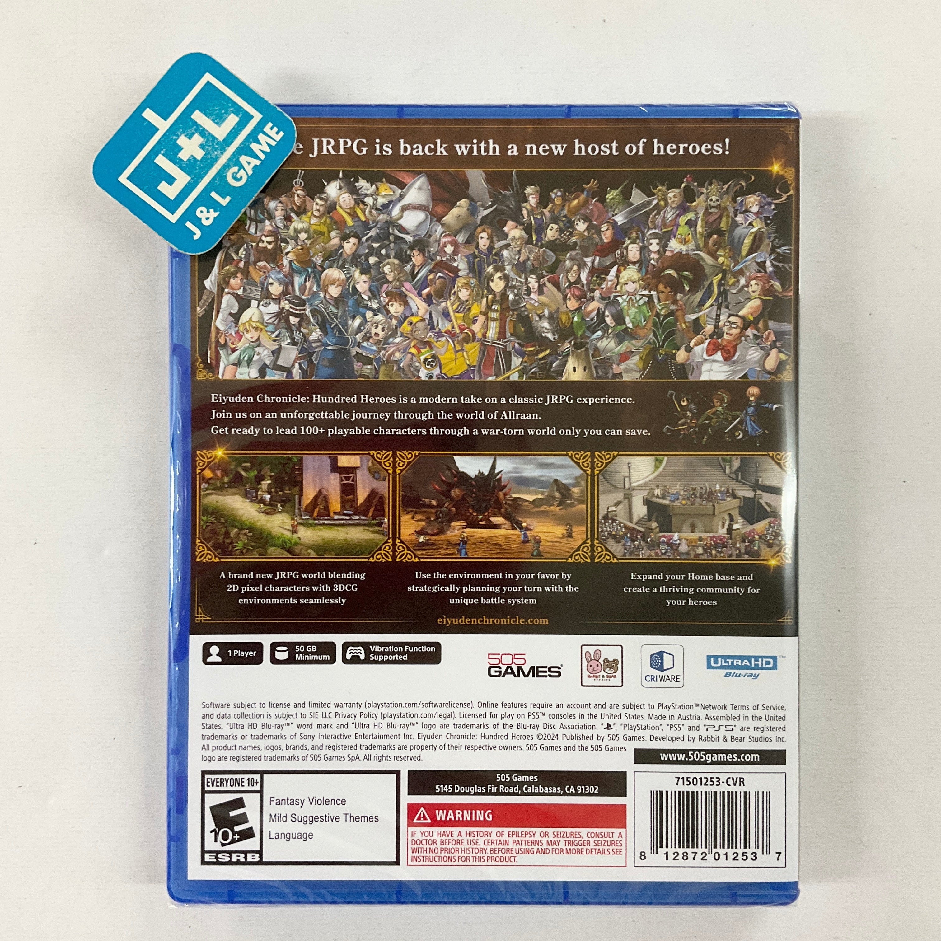 Eiyuden Chronicle: Hundred Heroes - (PS5) PlayStation 5 Video Games 505 Games   