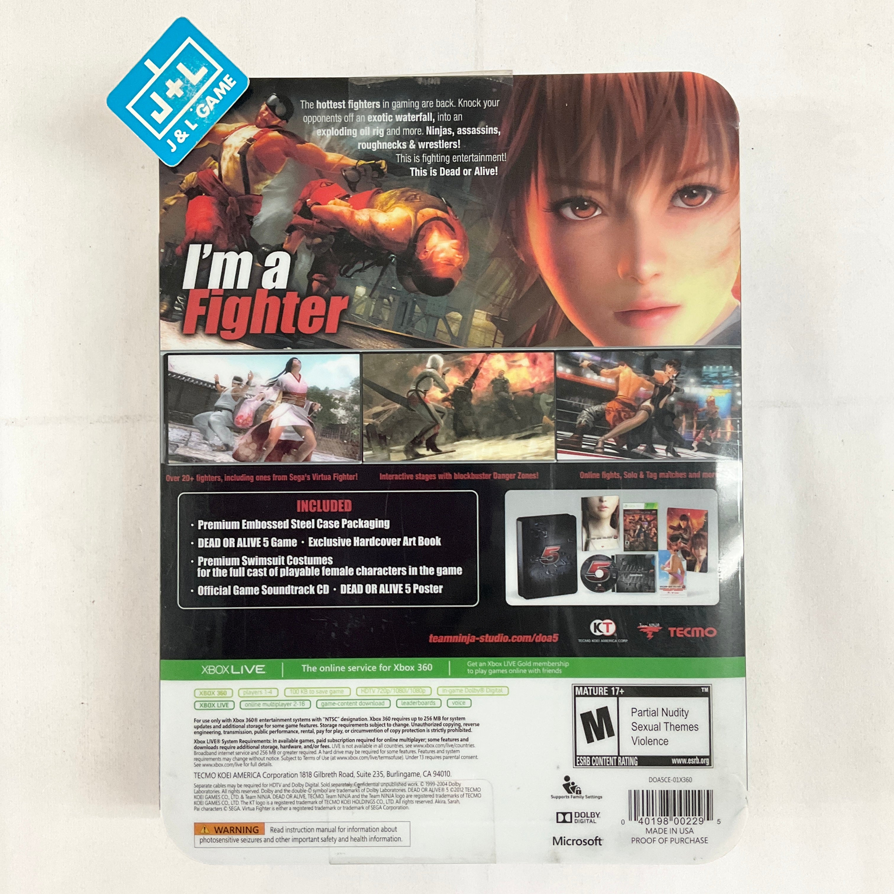 Dead Or Alive 5 Collector's Edition - Xbox 360 | J&L Game