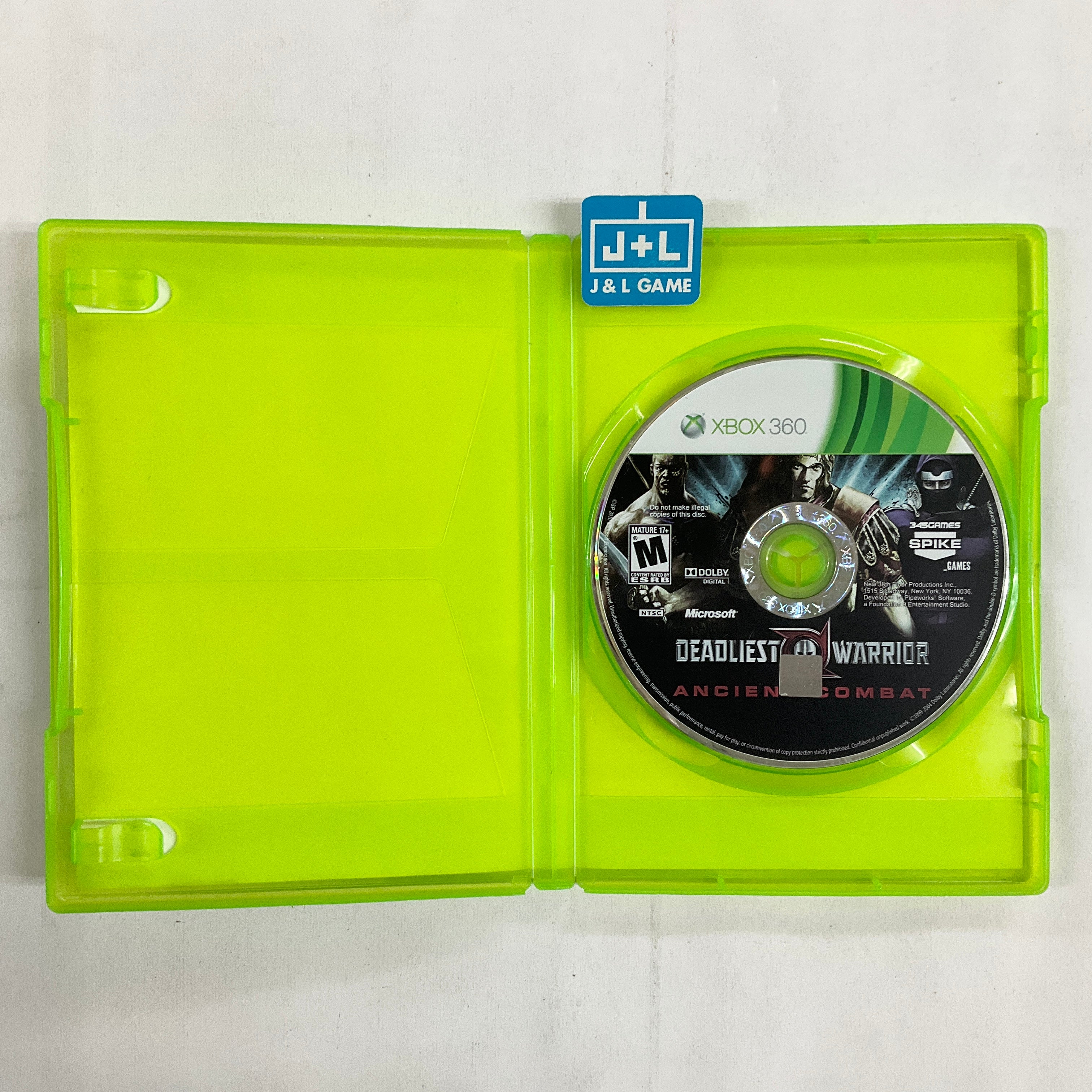 Deadliest Warrior: Ancient Combat - Xbox 360 [Pre-Owned] Video Games 345 Games   