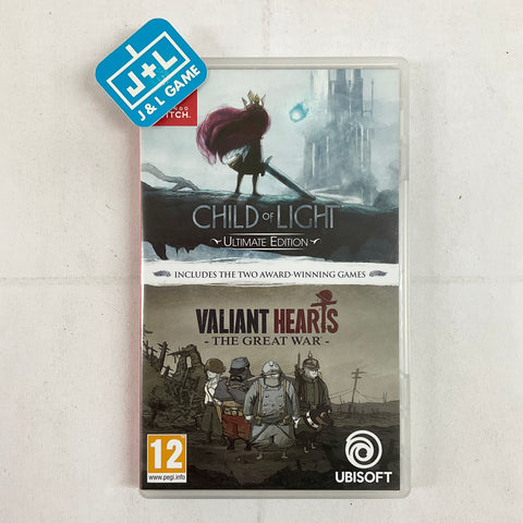 Child of Light Ultimate Edition + Valiant Hearts: The Great War - (NSW) Nintendo Switch [Pre-Owned] (European Import) Video Games Ubisoft   