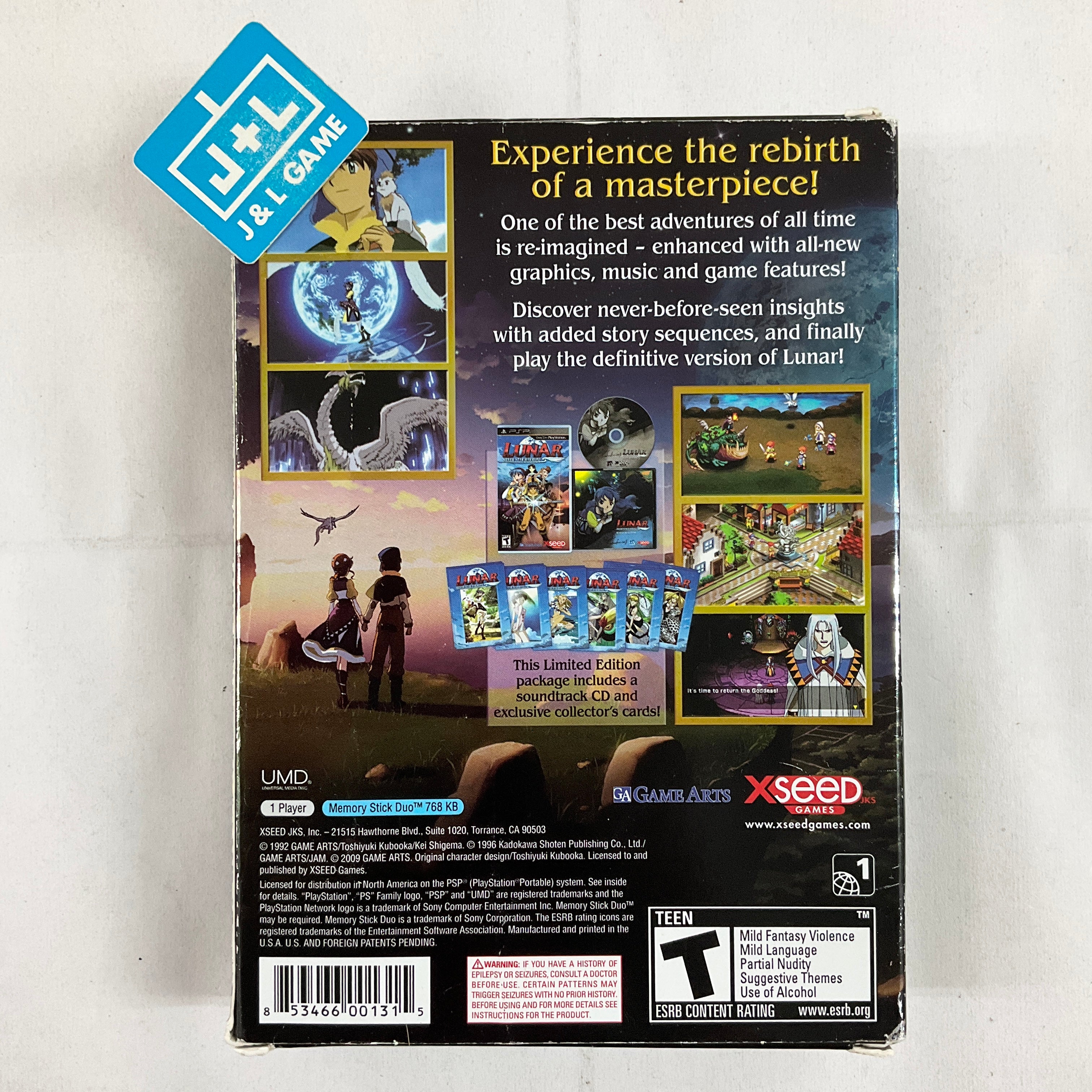 Lunar: Silver Star Harmony (Premium Edition) - Sony PSP [Pre-Owned] Video Games XSEED Games   