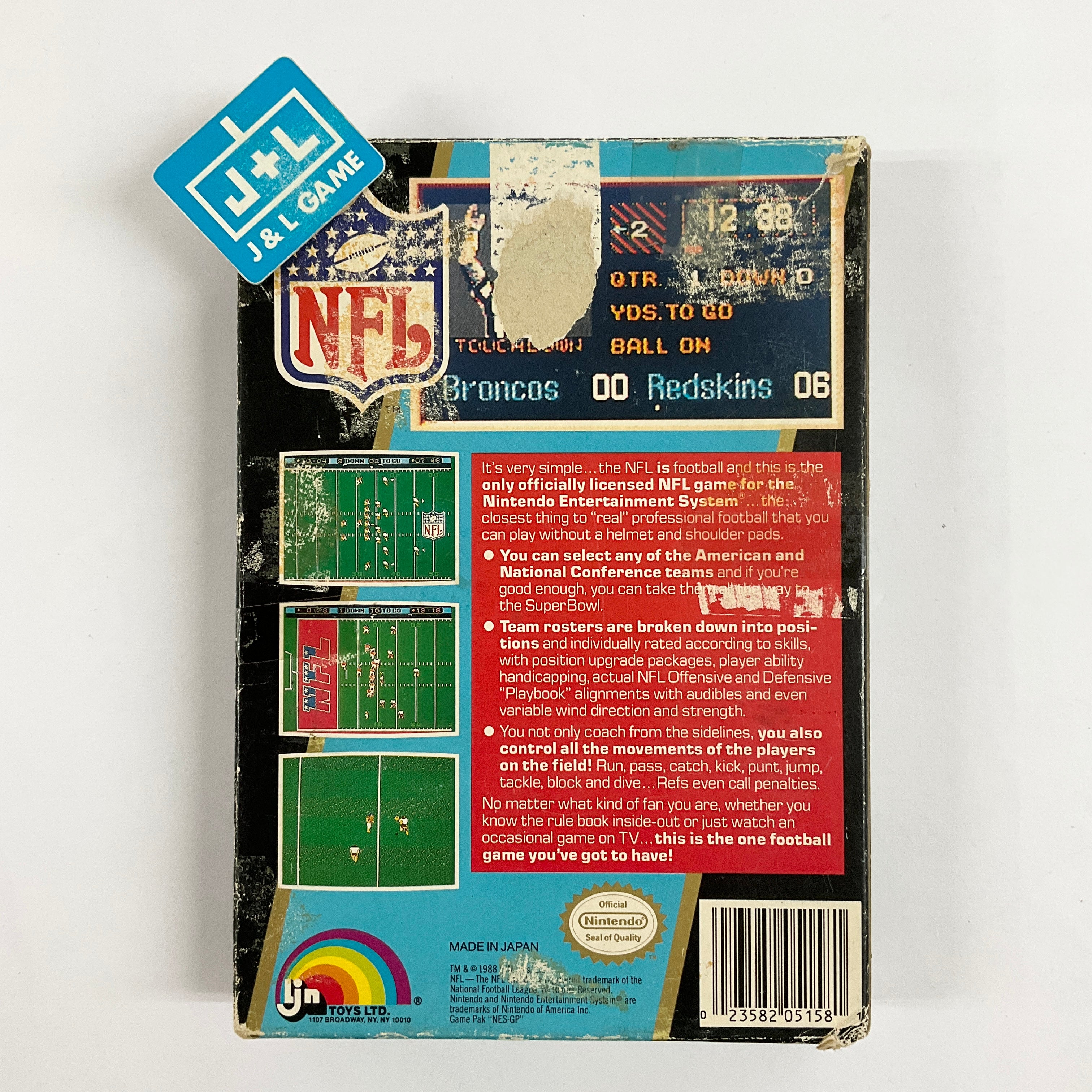 NFL Football - (NES) Nintendo Entertainment System [Pre-Owned] Video Games LJN Ltd.   