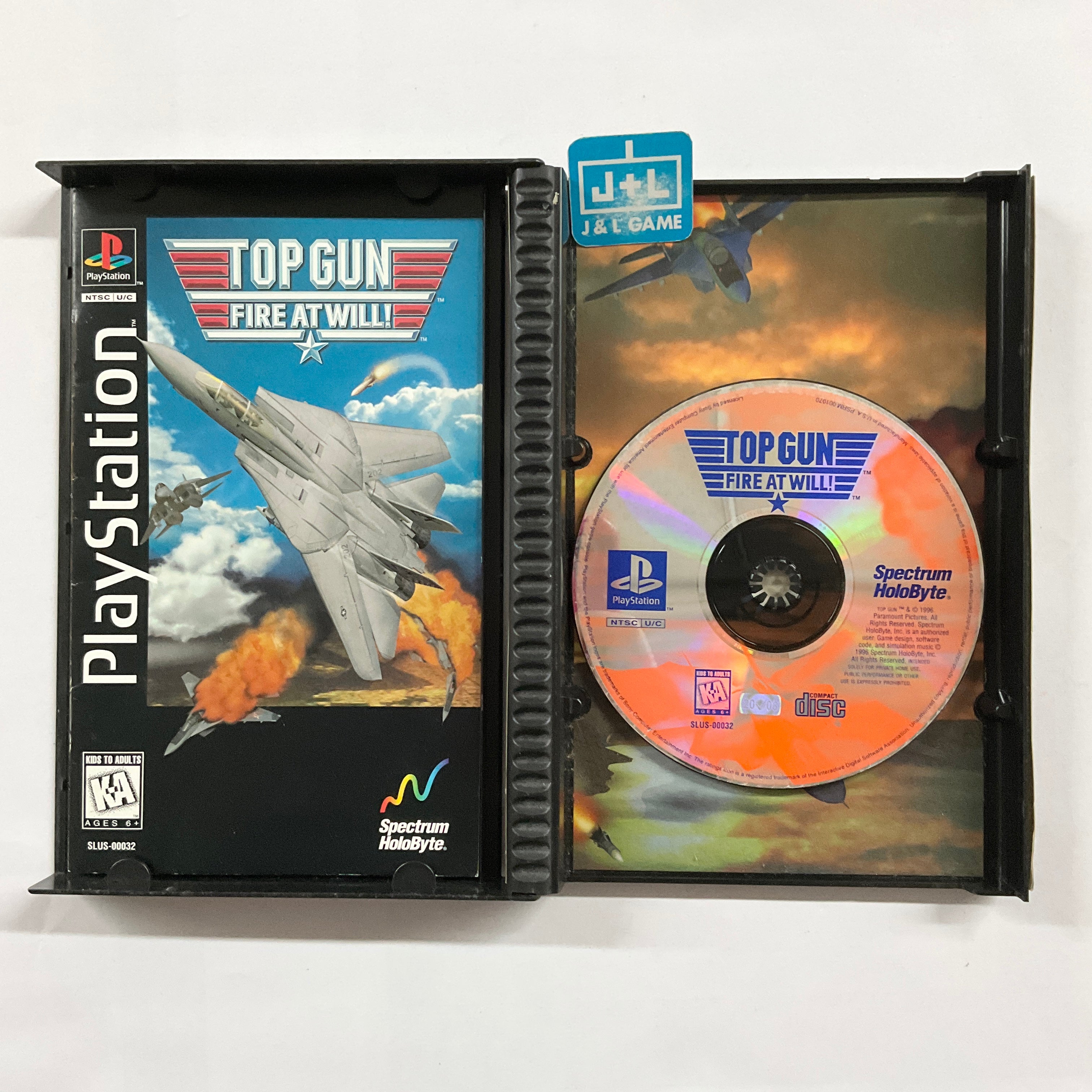 Top Gun: Fire at Will! (Long Box) - PlayStation 1 [Pre-Owned] Video Games Spectrum Holobyte   