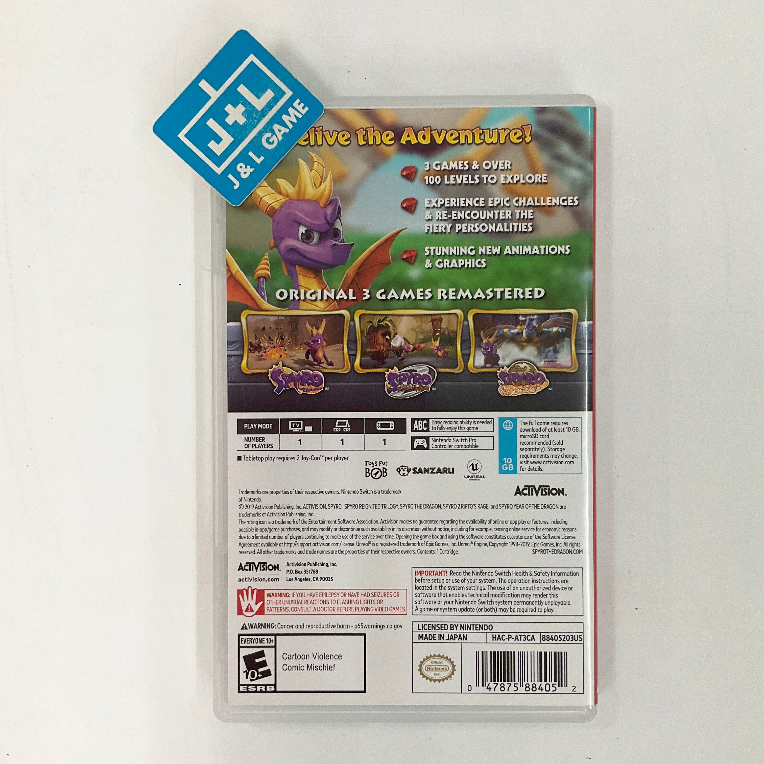 Spyro Reignited Trilogy - (NSW) Nintendo Switch [Pre-Owned] Video Games Activision   