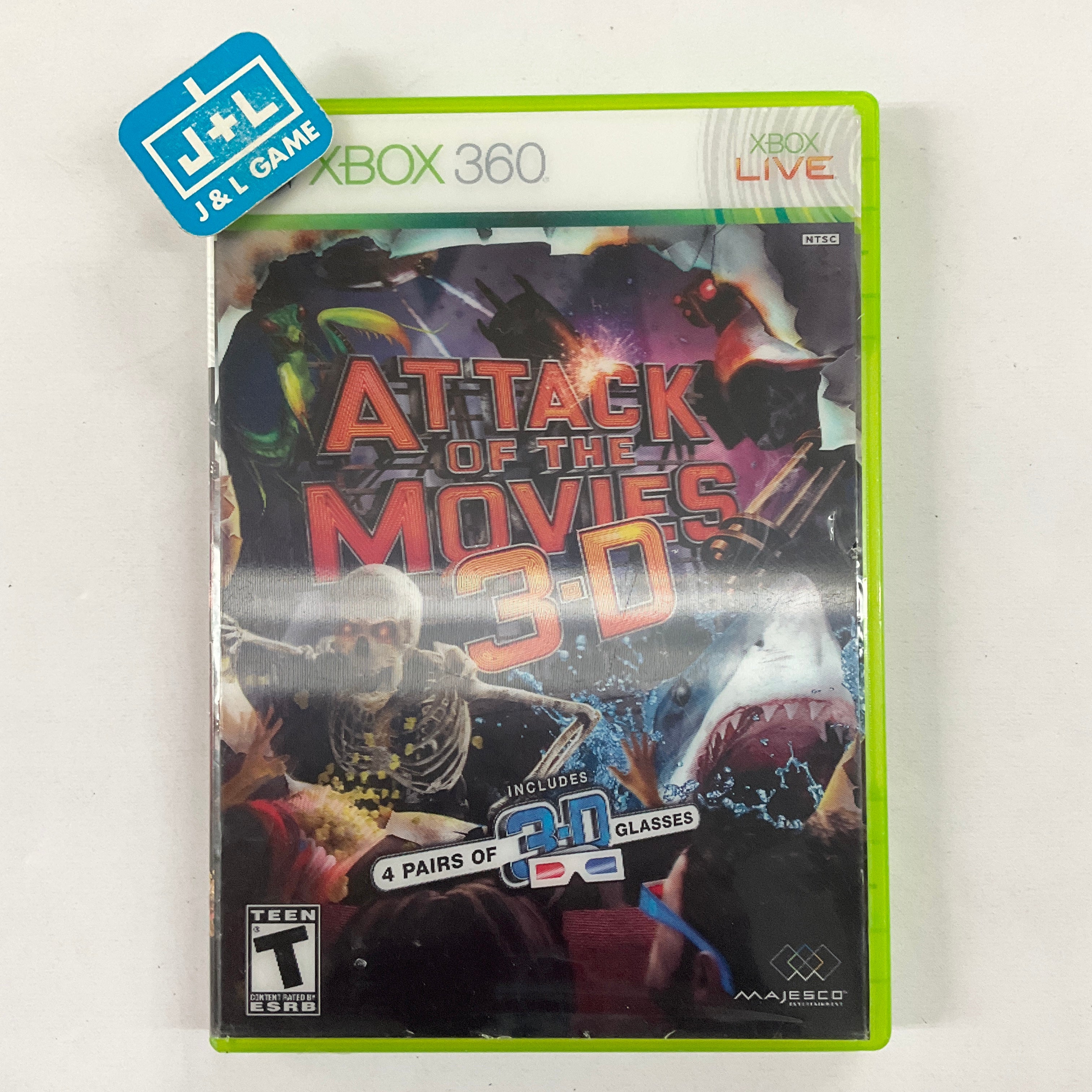 Attack of the Movies 3D - Xbox 360 [Pre-Owned] Video Games Majesco   