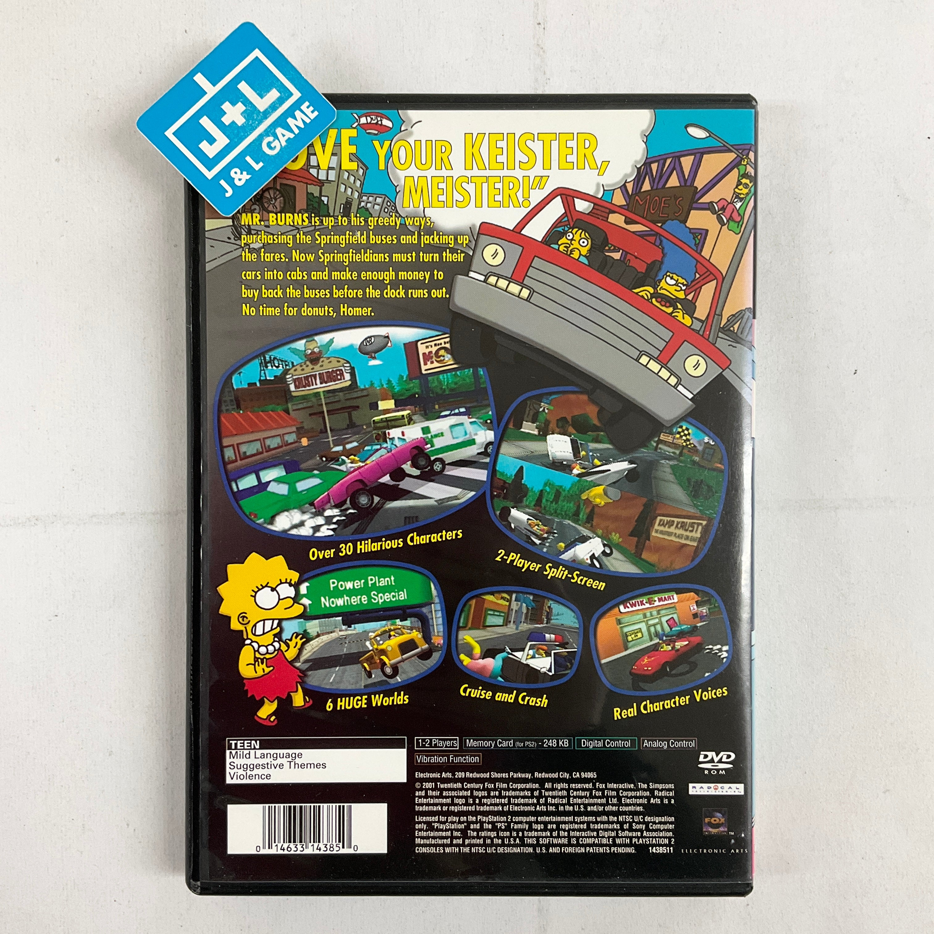 The Simpsons: Road Rage - (PS2) PlayStation 2 [Pre-Owned