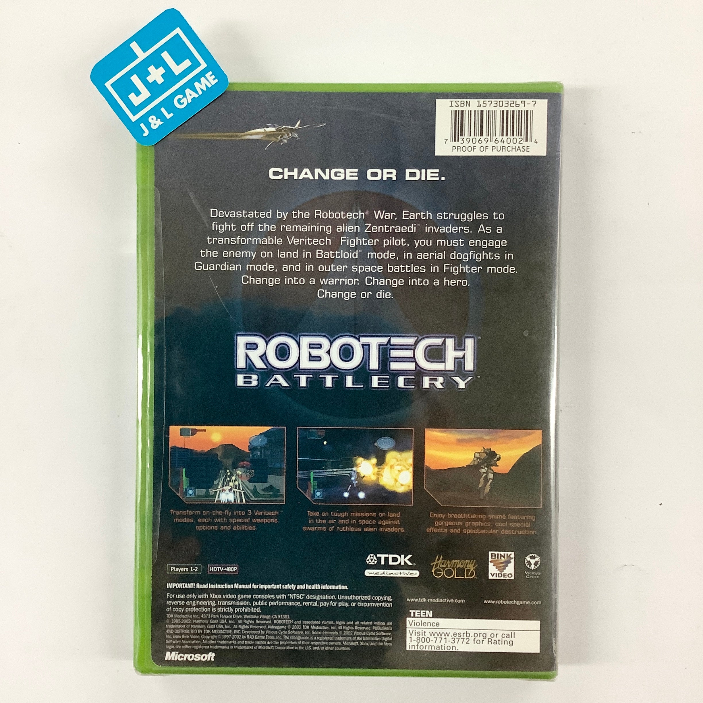 Robotech: Battlecry - (XB) Xbox Video Games TDK Mediactive   