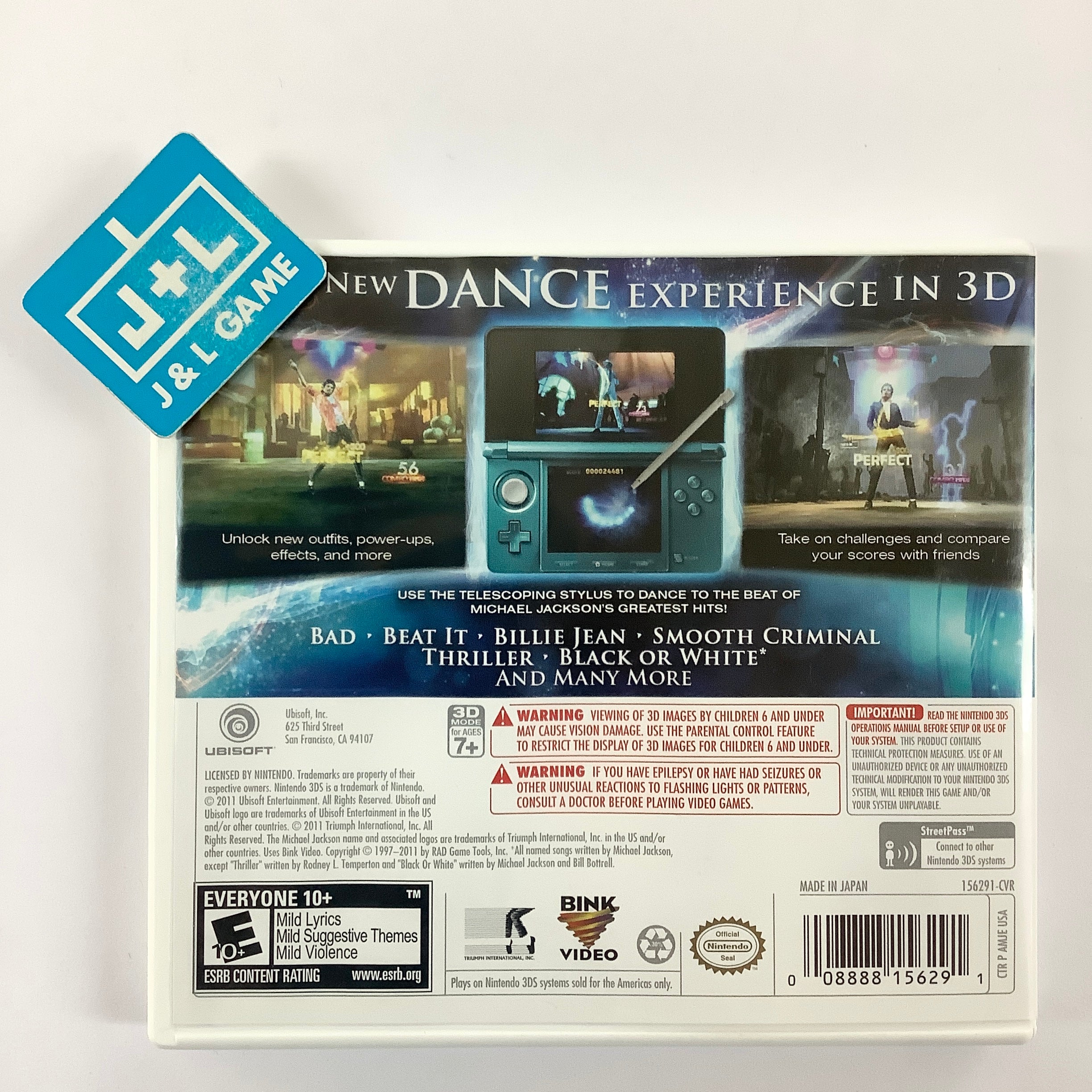 Michael Jackson The Experience - Nintendo 3DS [Pre-Owned] Video Games Ubisoft   
