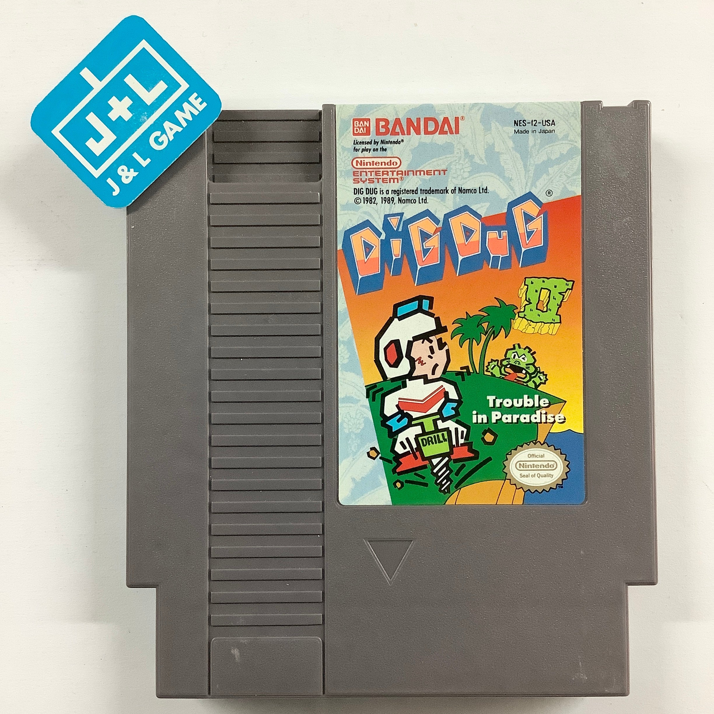 Dig Dug II: Trouble In Paradise - (NES) Nintendo Entertainment System [Pre-Owned] Video Games Bandai   