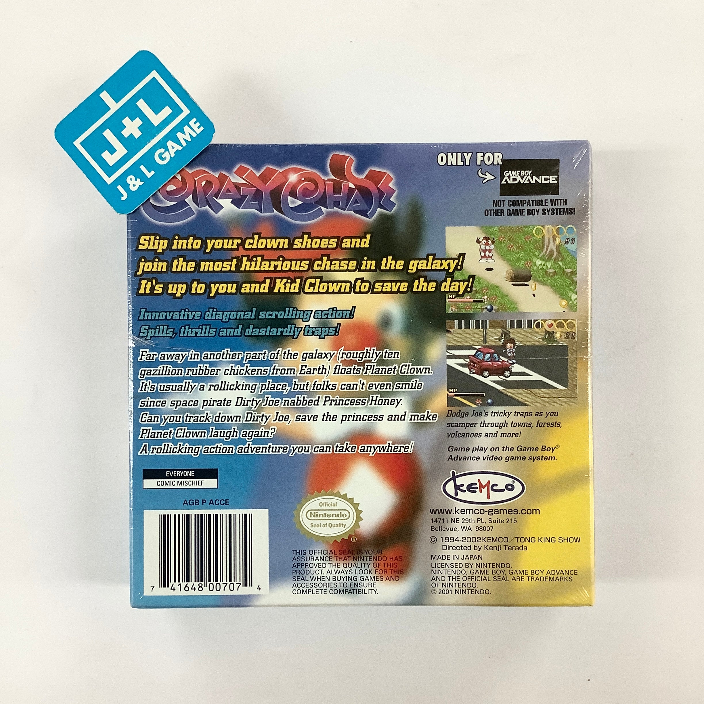 Crazy Chase - (GBA) Game Boy Advance Video Games Kemco   