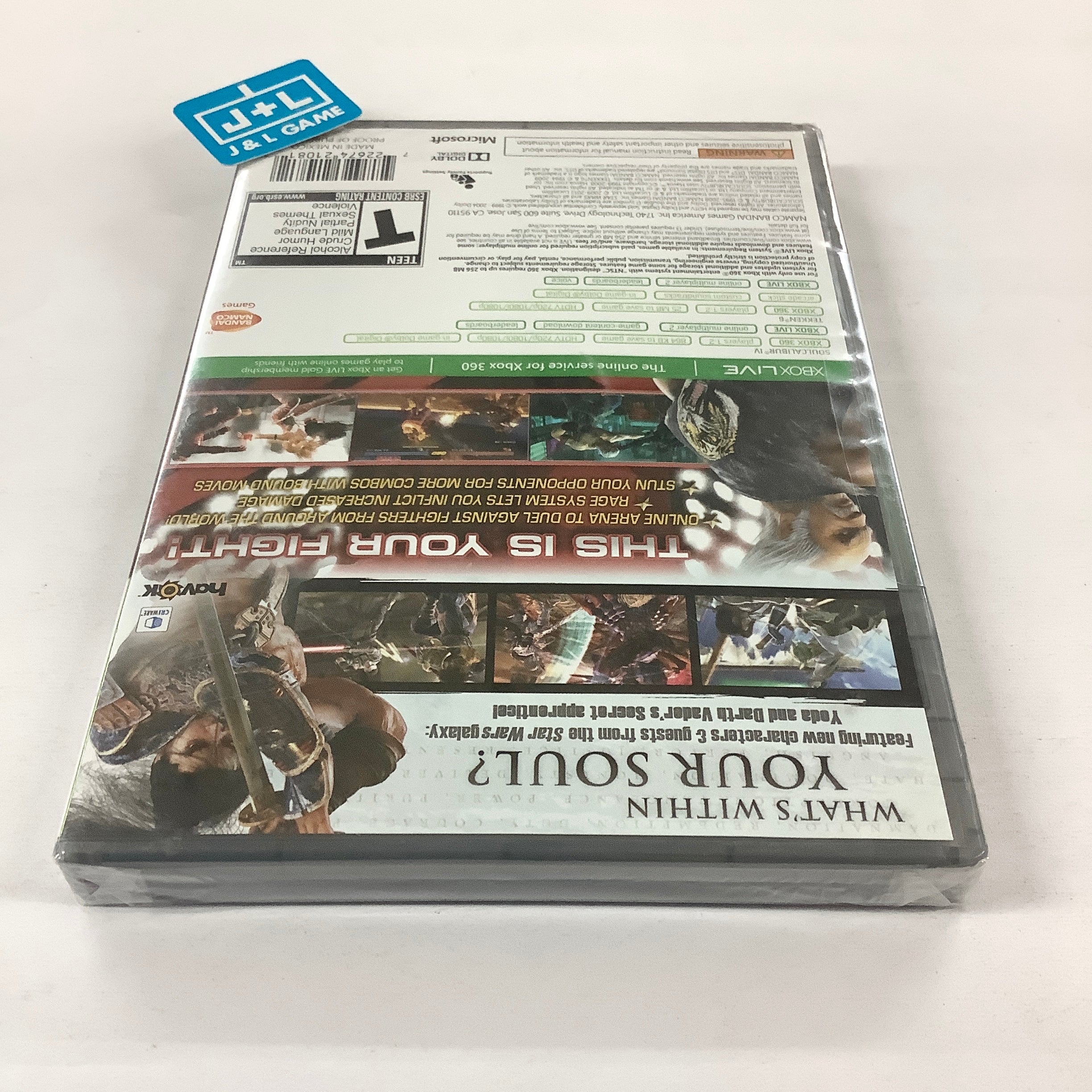SoulCalibur IV / Tekken 6 - Xbox 360 Video Games Namco Bandai Games   
