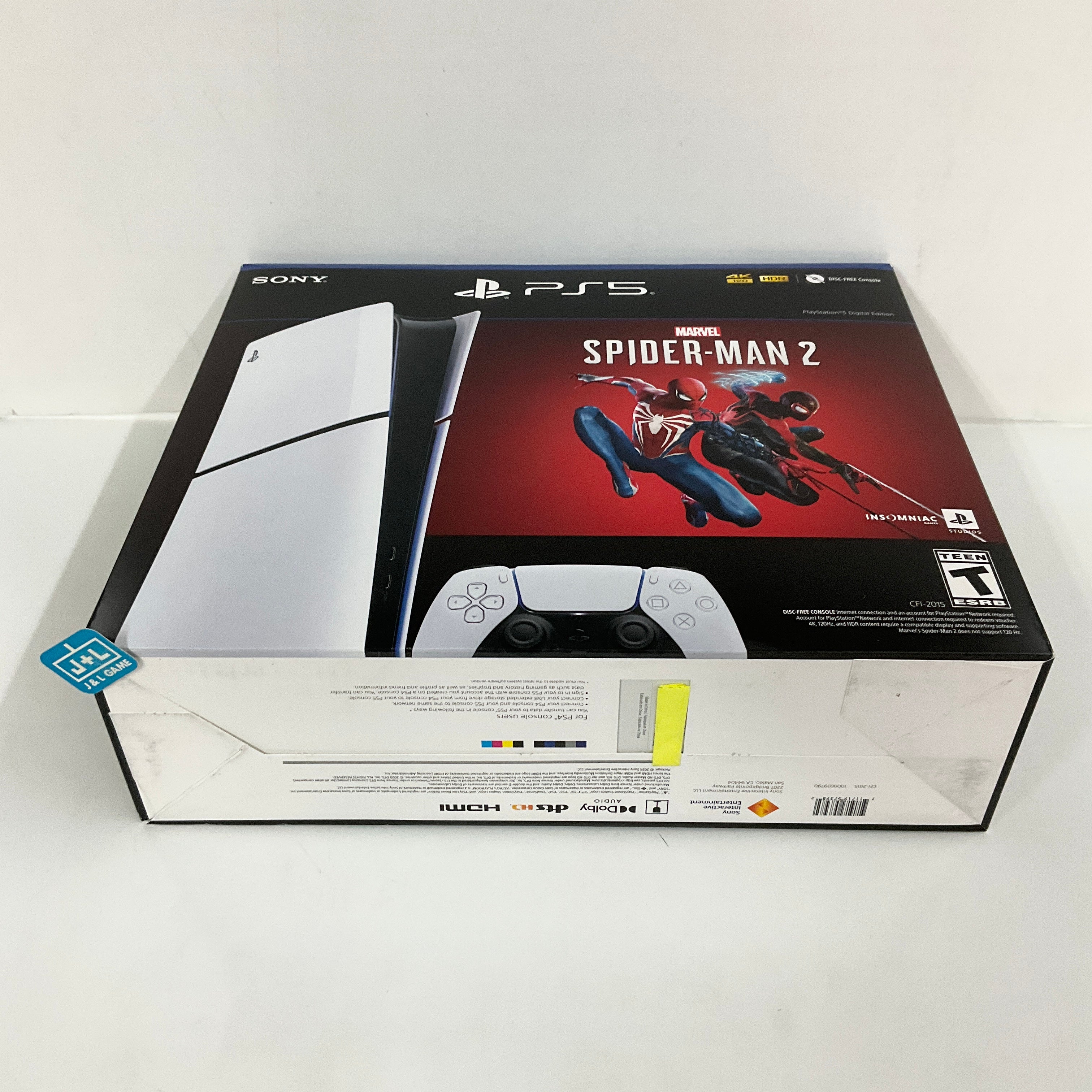 SONY PlayStation 5 Slim Digital Edition Console (Spider-Man 2 Bundle) (CFI-2015) - (PS5) PlayStation 5 Consoles PlayStation   