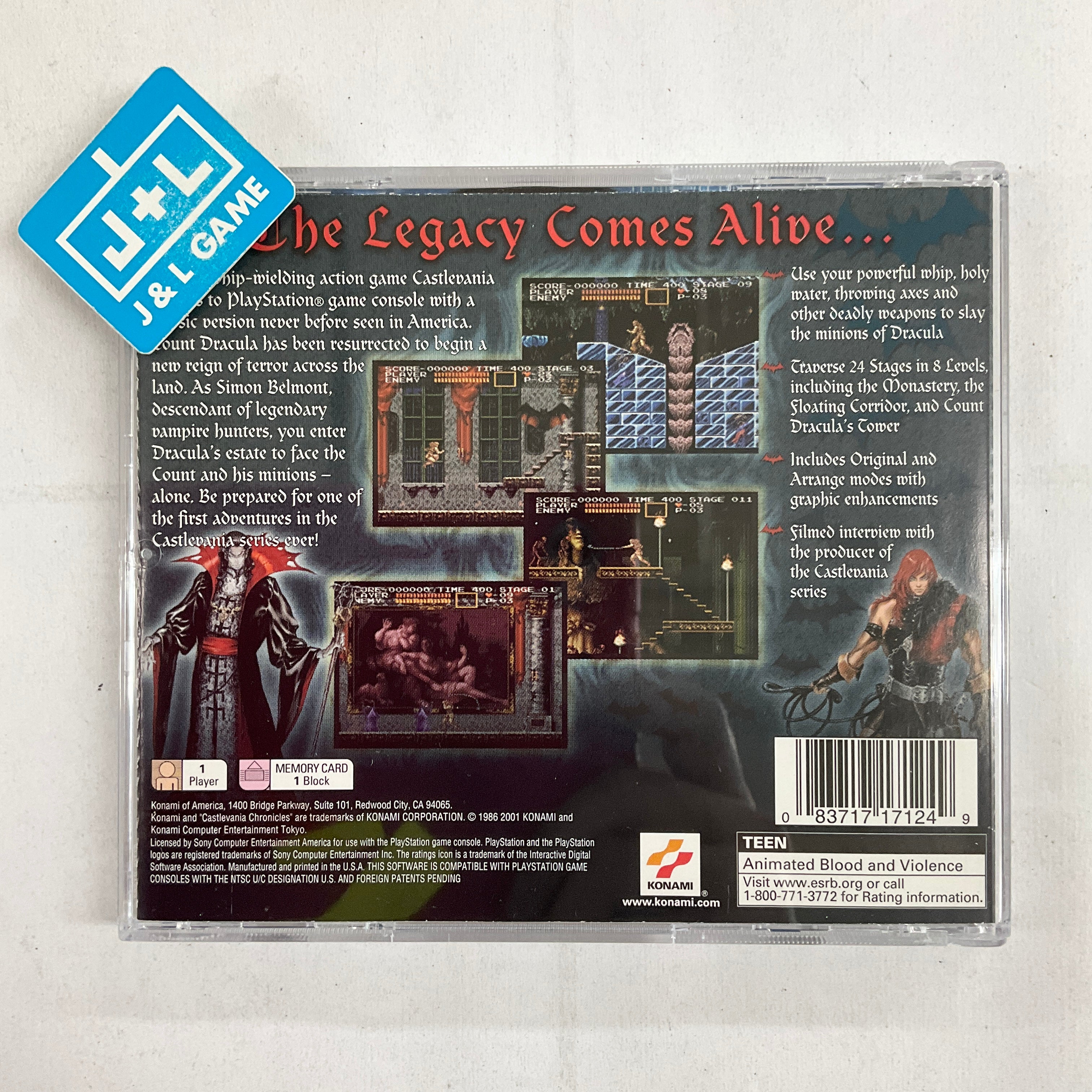 Castlevania Chronicles (PS1) PlayStation 1 [PreOwned] J&L Game