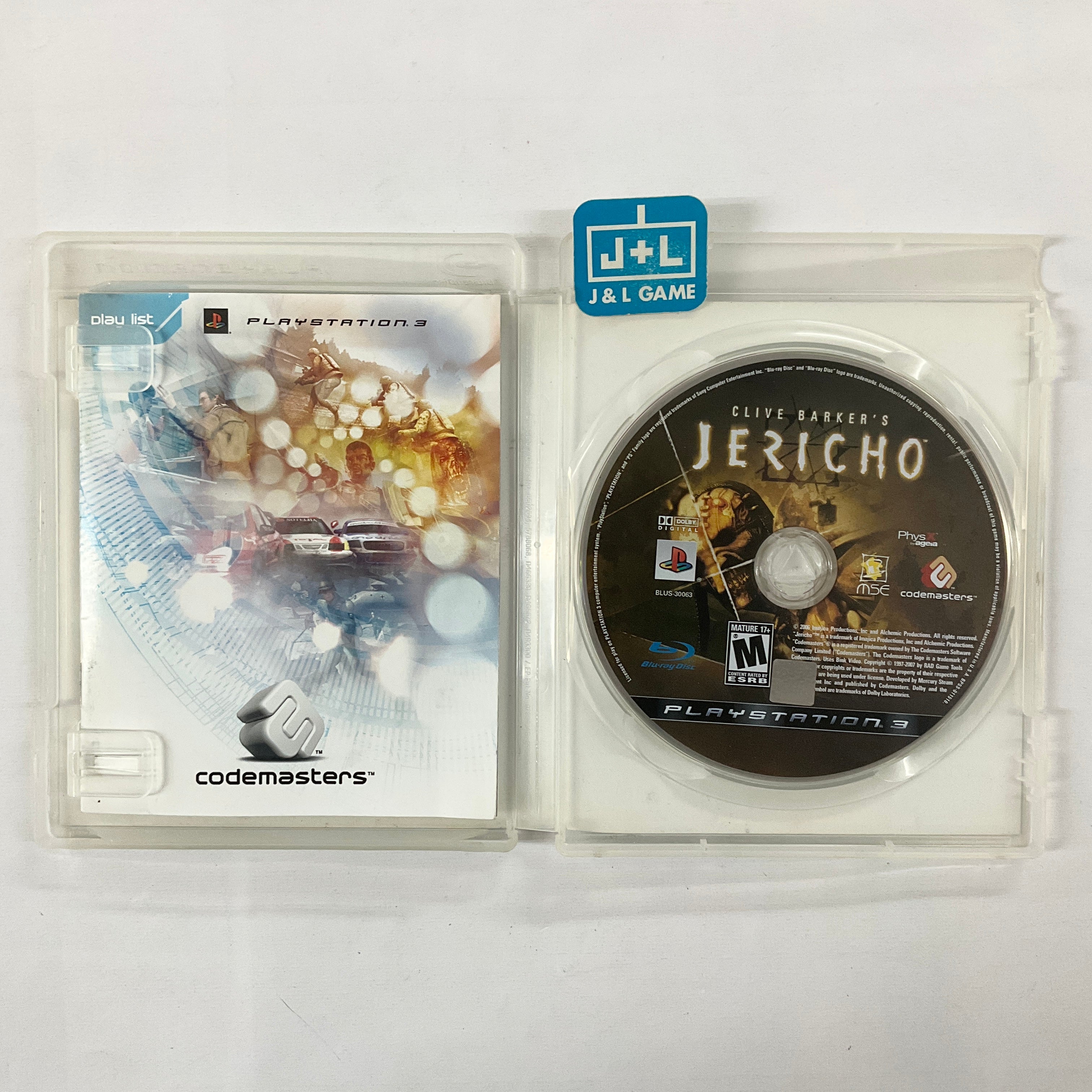 Clive Barker's Jericho - (PS3) PlayStation 3 [Pre-Owned] Video Games Codemasters   