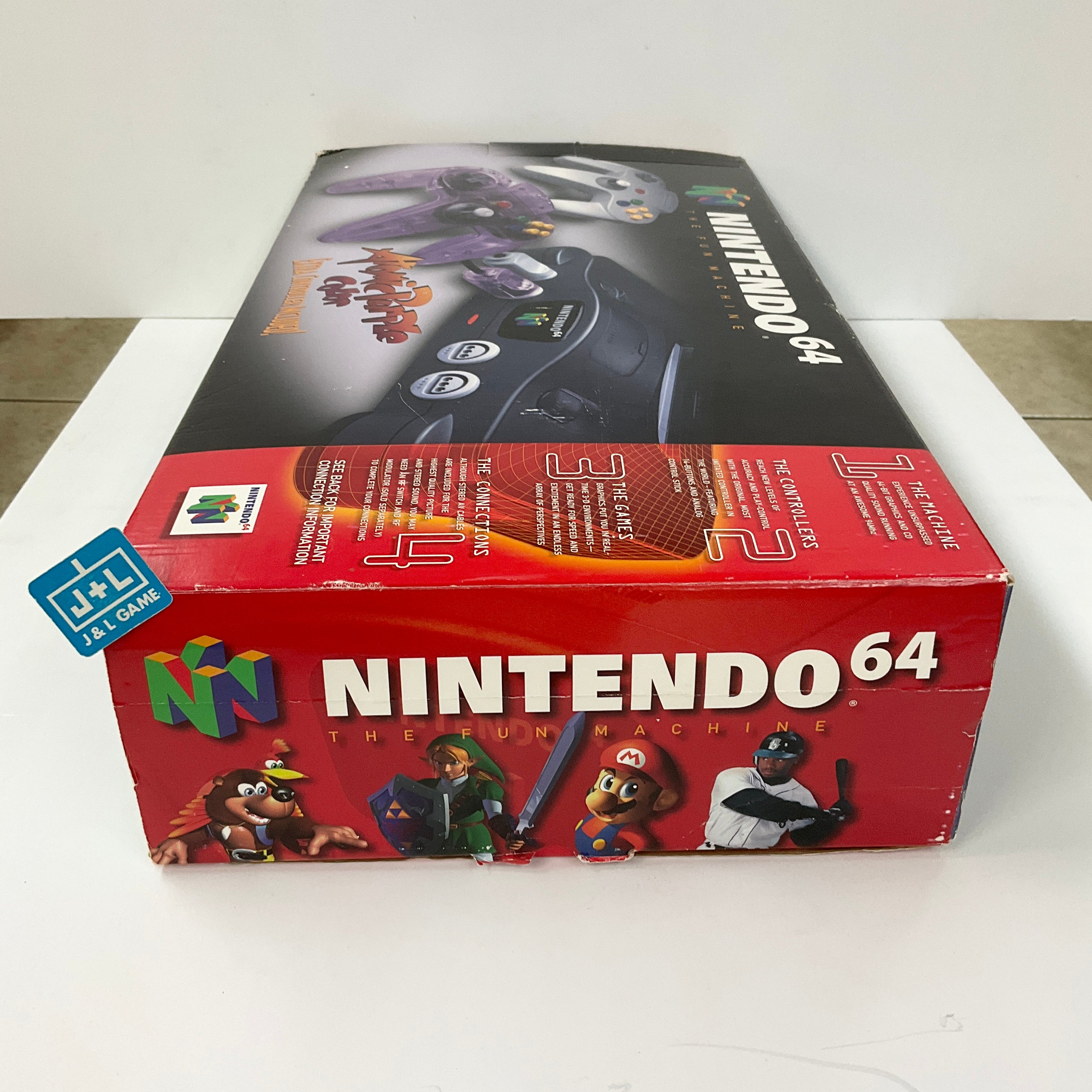 Nintendo 64 Hardware Console w/ Atomic Purple Controller (Black) - (N64) Nintendo 64 [Pre-Owned] Video Games Nintendo   