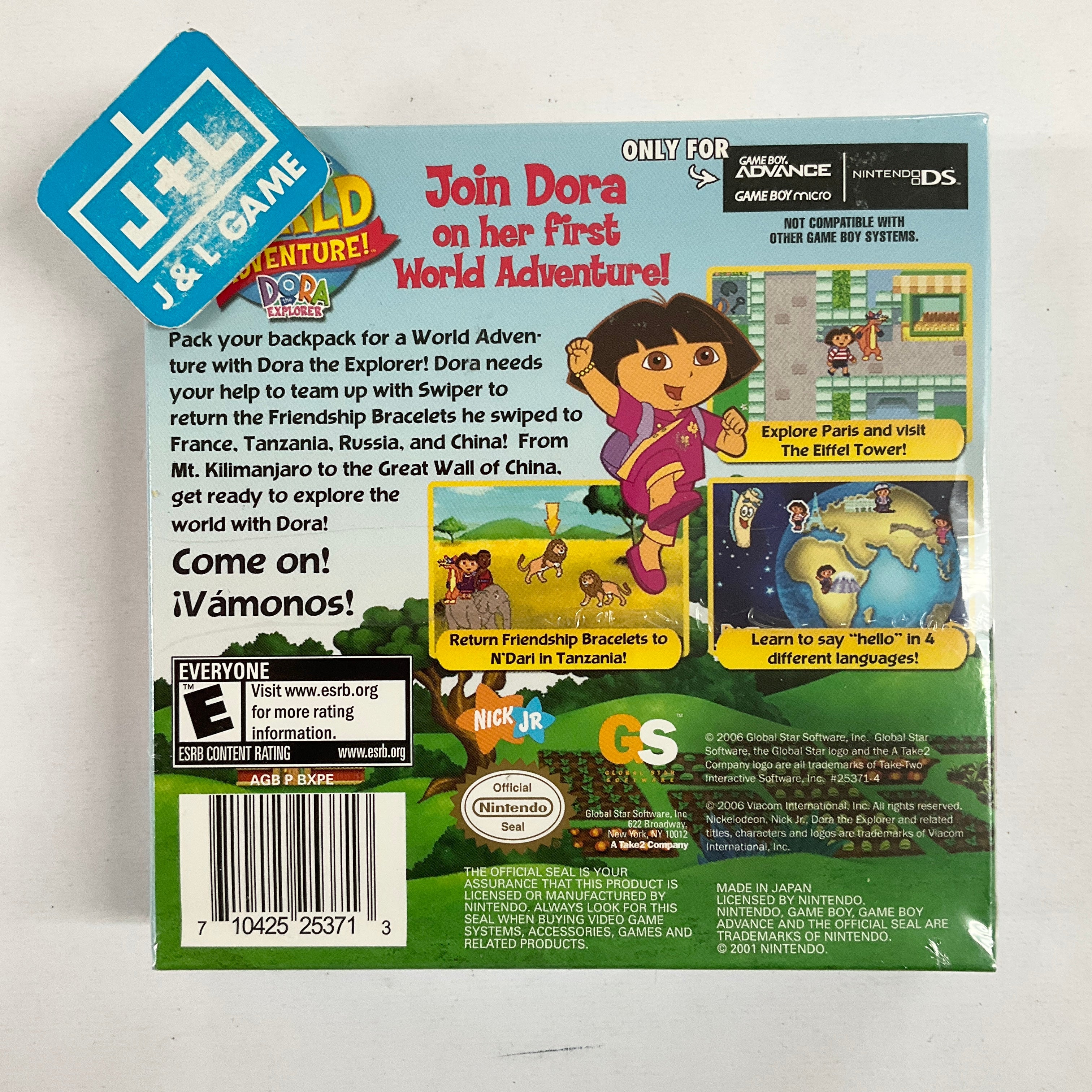 Dora the Explorer: Dora's World Adventure - (GBA) Game Boy Advance Video Games Global Star Software   