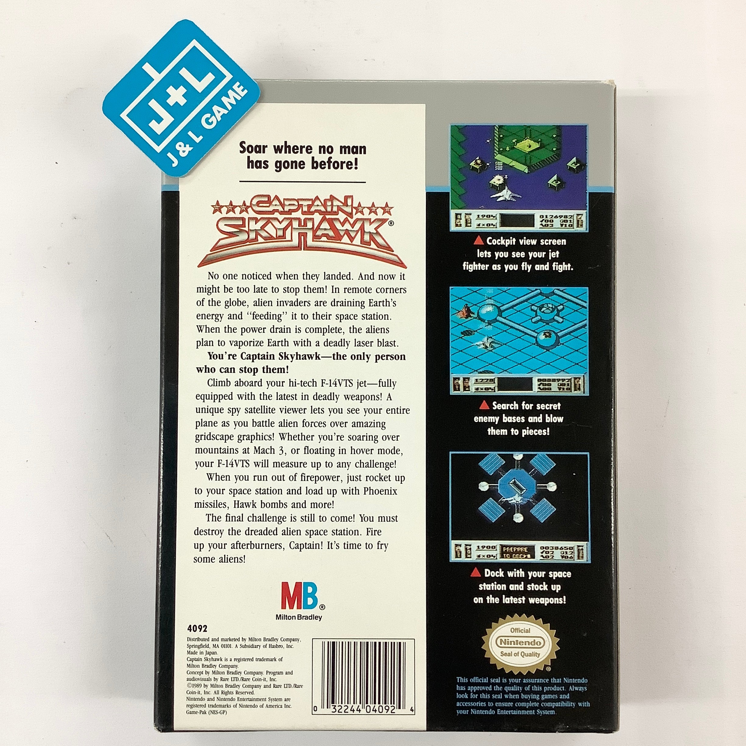 Captain Skyhawk - (NES) Nintendo Entertainment System [Pre-Owned] Video Games Milton Bradley   