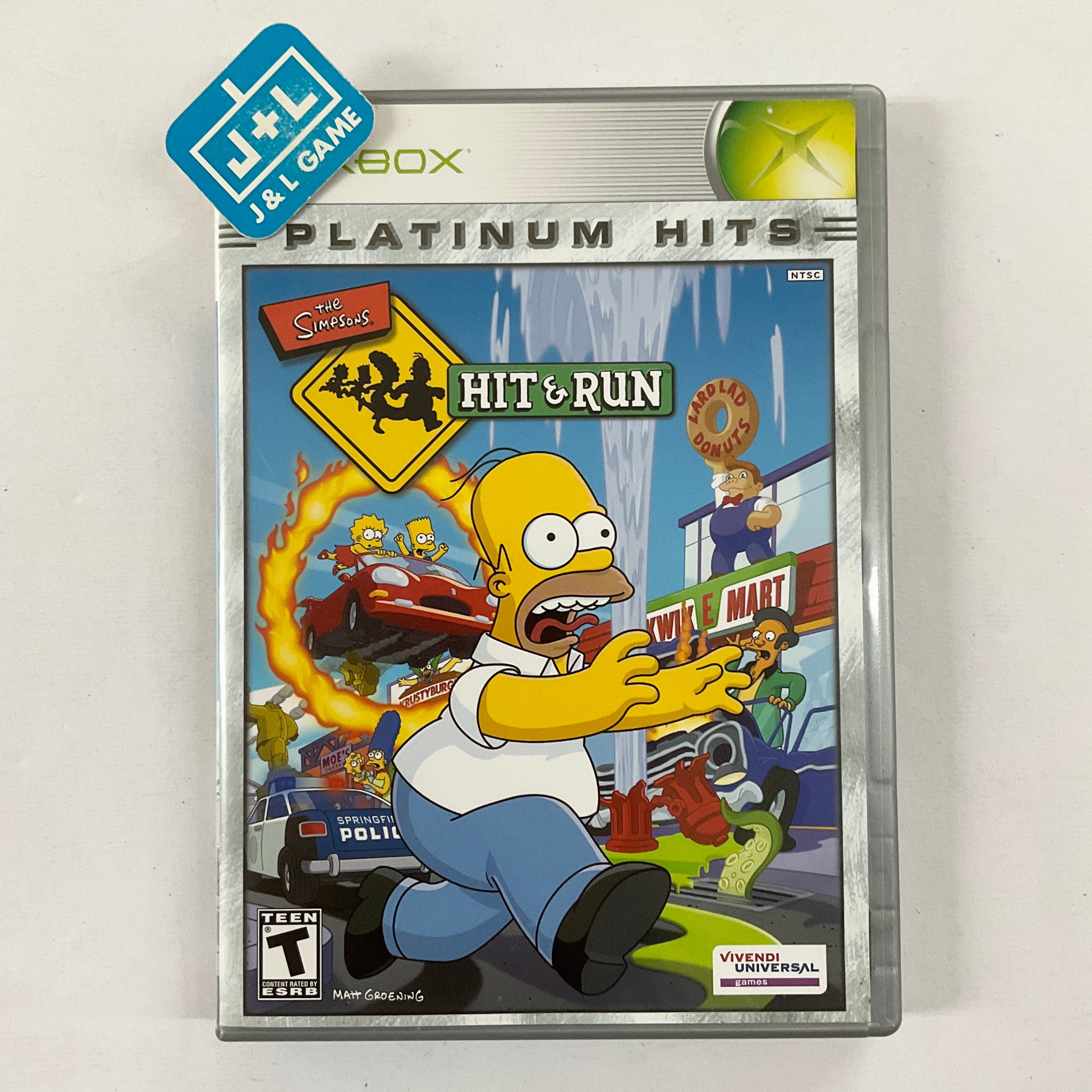 The Simpsons: Hit & Run (Platinum Hits) - (XB) Xbox [Pre-Owned] Video Games VU Games   