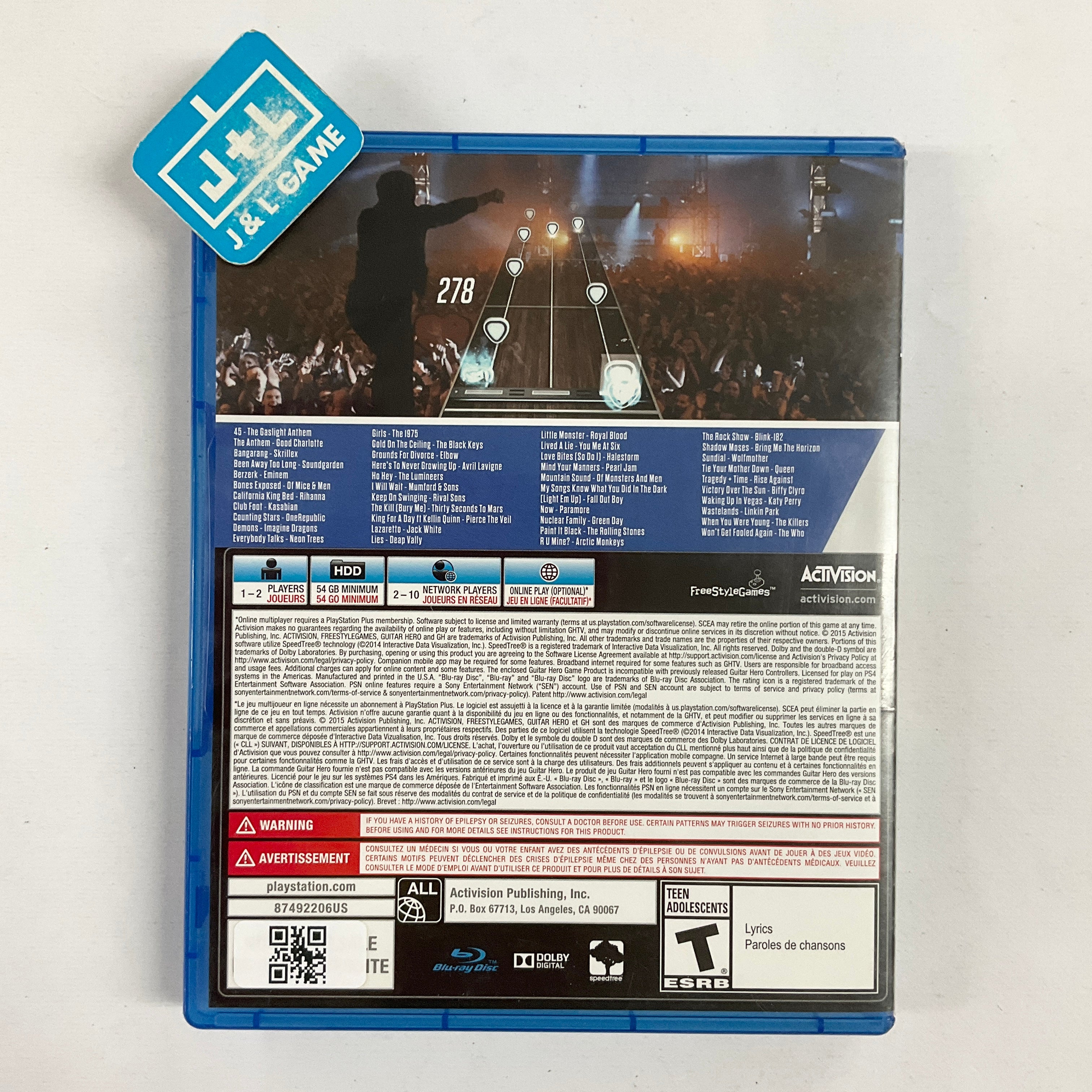 Guitar Hero Live (Game Only) - (PS4) PlayStation 4 [Pre-Owned] Video Games Activision   