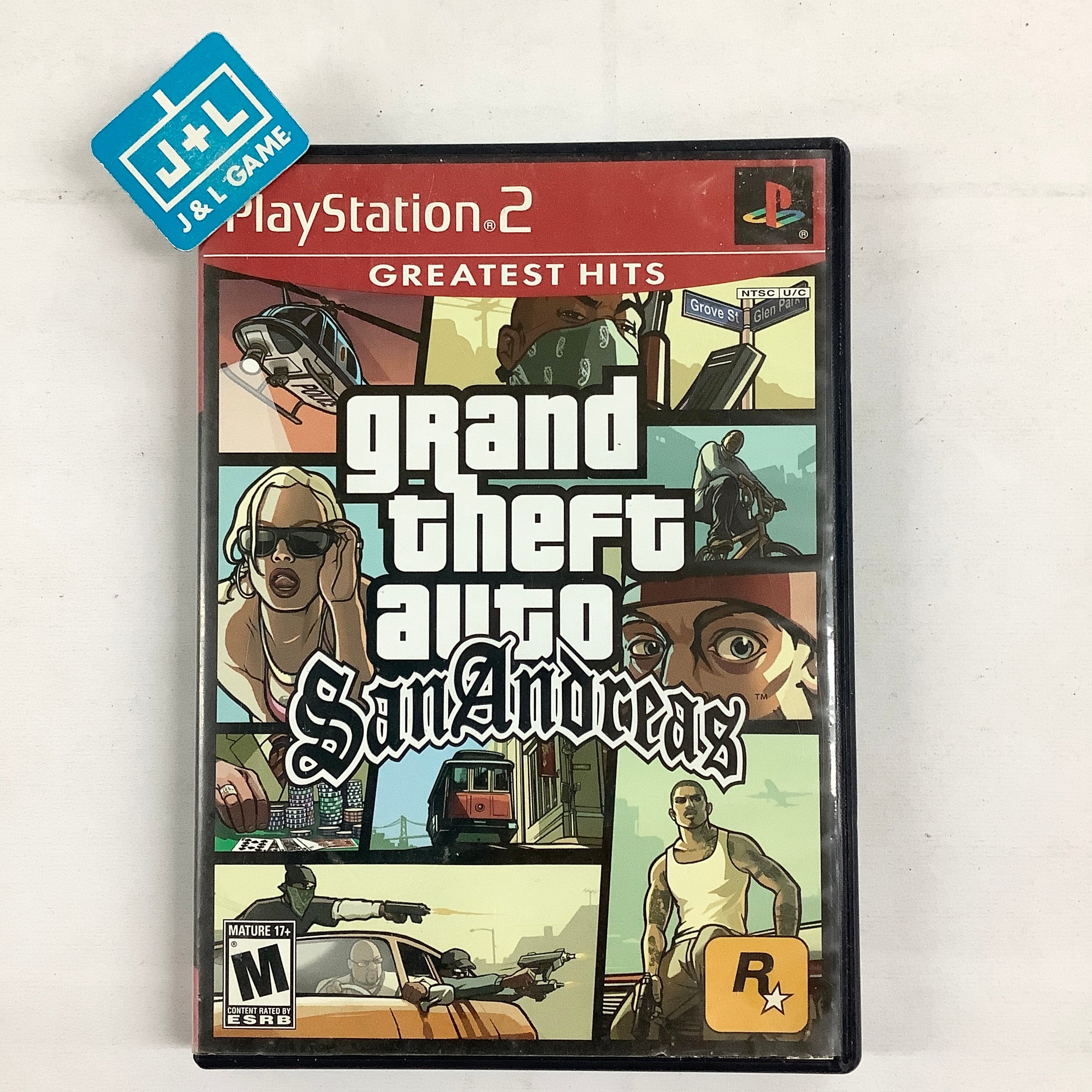 Grand Theft Auto: San Andreas (Greatest Hits) - (PS2) PlayStation 2 [Pre-Owned] Video Games Rockstar Games   