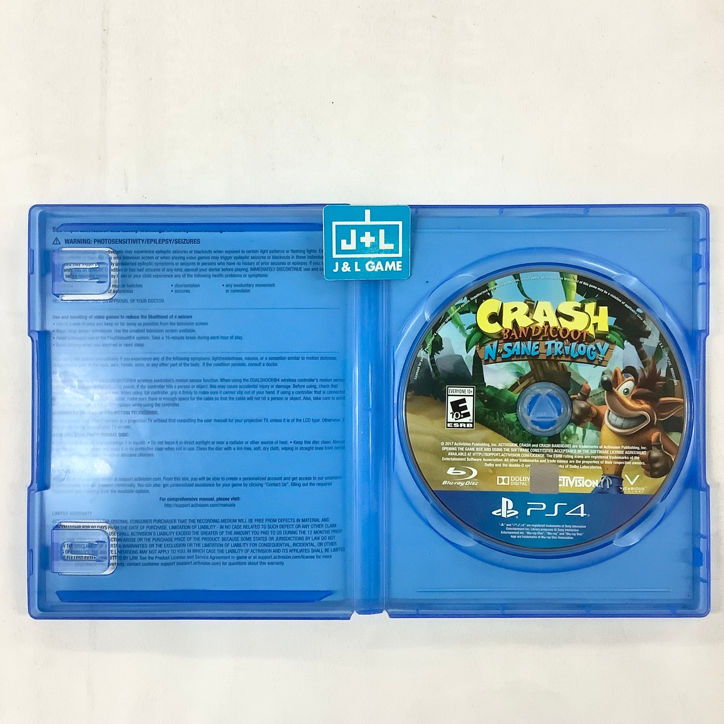 Crash Bandicoot N. Sane Trilogy - (PS4) PlayStation 4 [Pre-Owned] Video Games Activision   