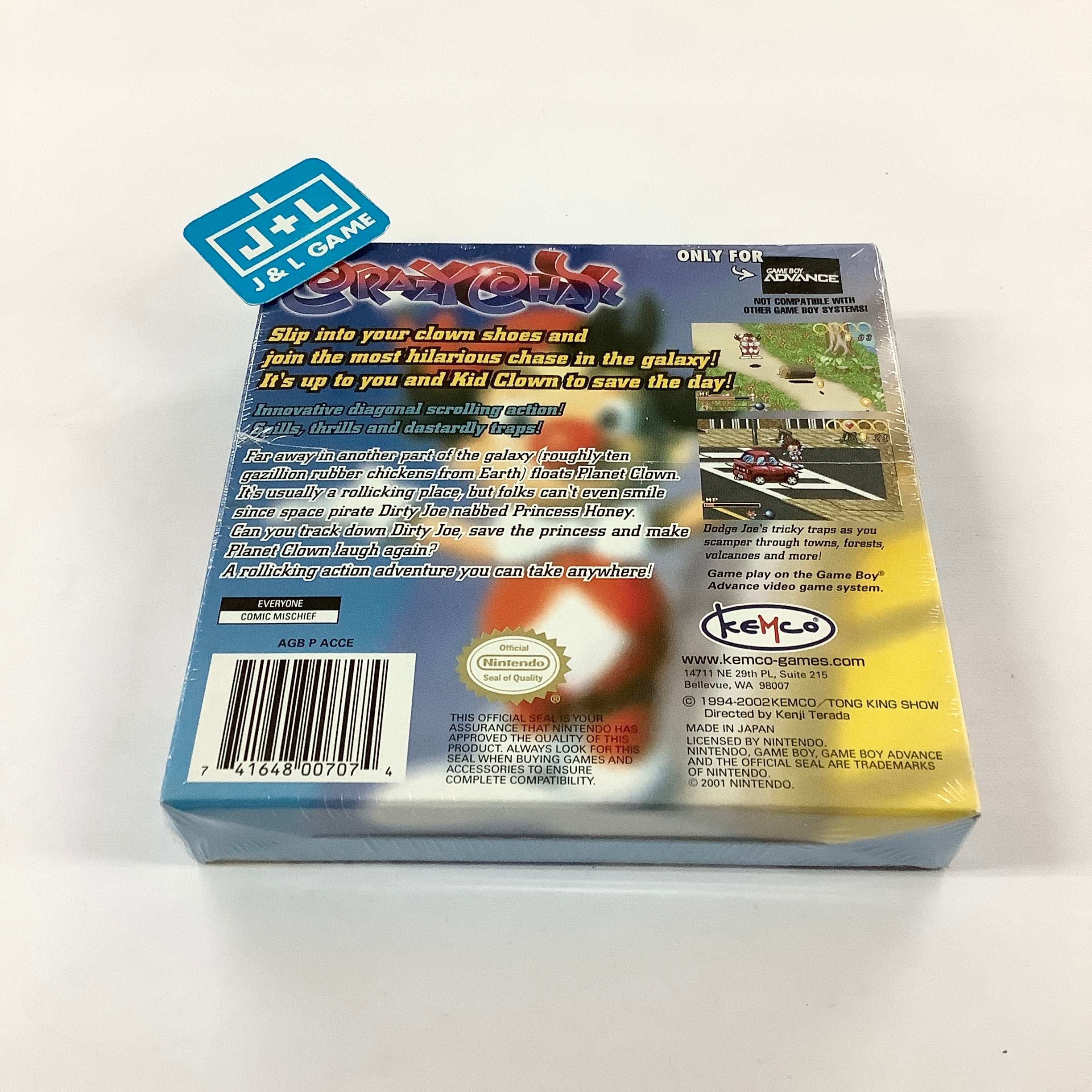 Crazy Chase - (GBA) Game Boy Advance Video Games Kemco   