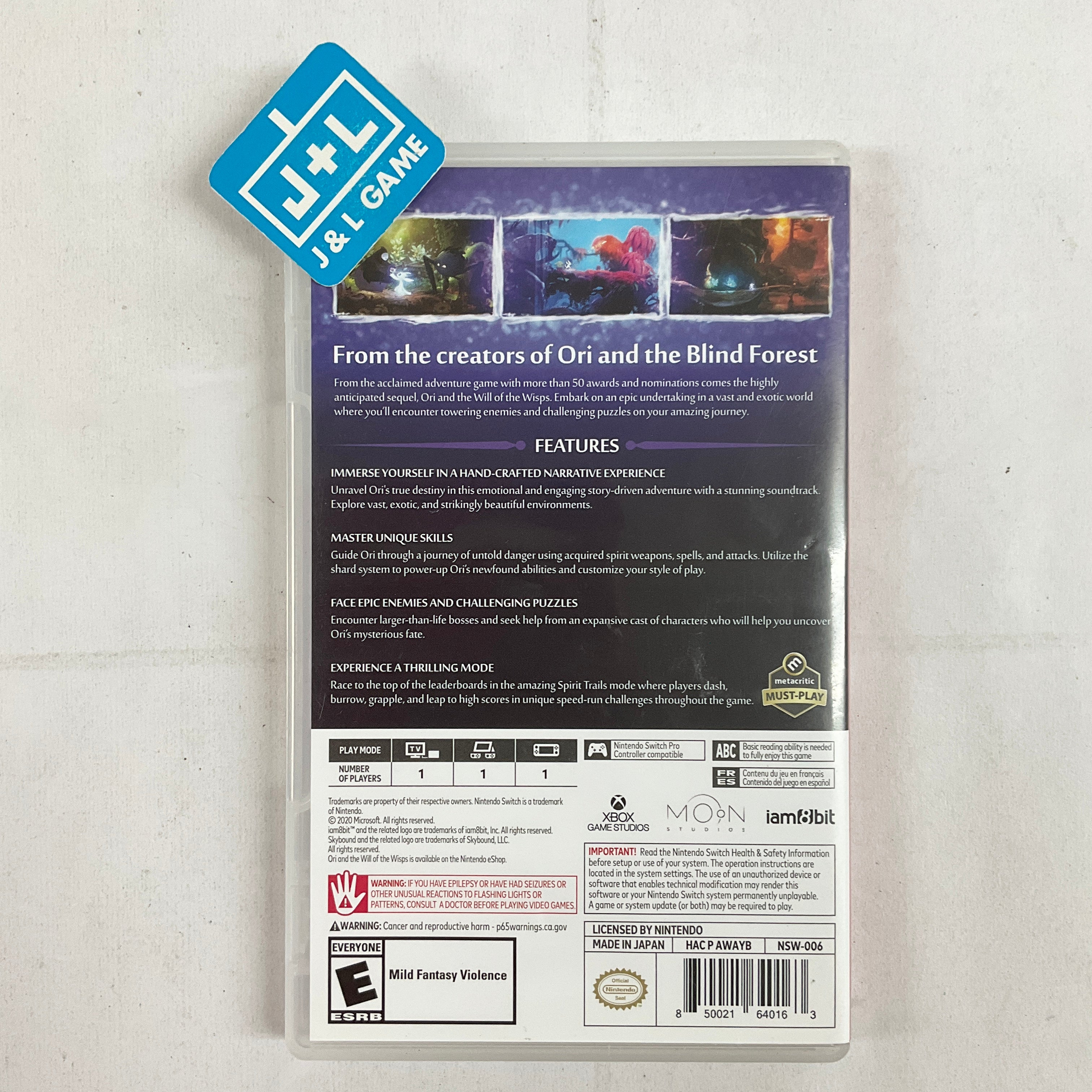 Ori and the Will of The Wisps - (NSW) Nintendo Switch [Pre-Owned] Video Games iam8bit   