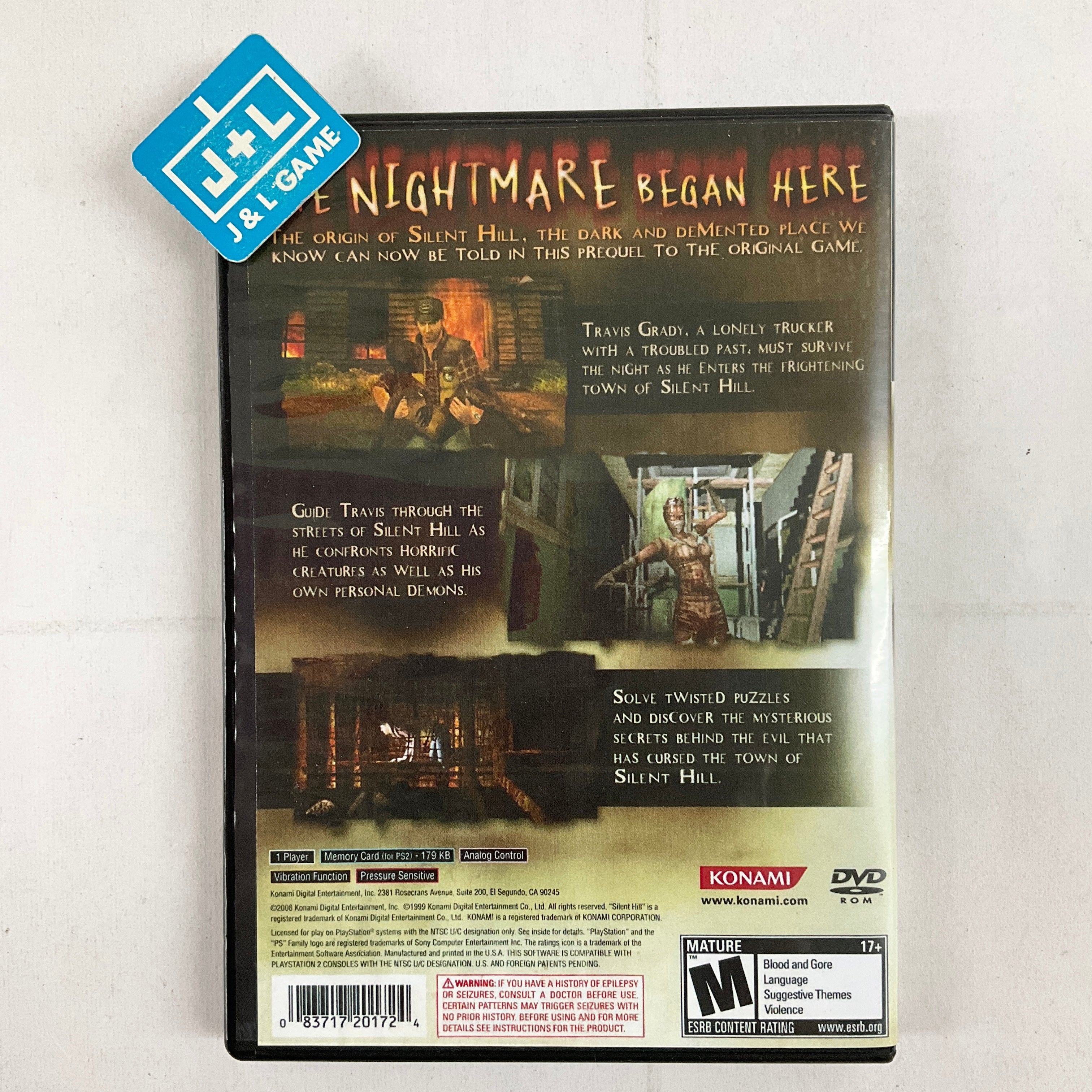 Silent Hill: Origins - (PS2) PlayStation 2 [Pre-Owned] | J&L Game