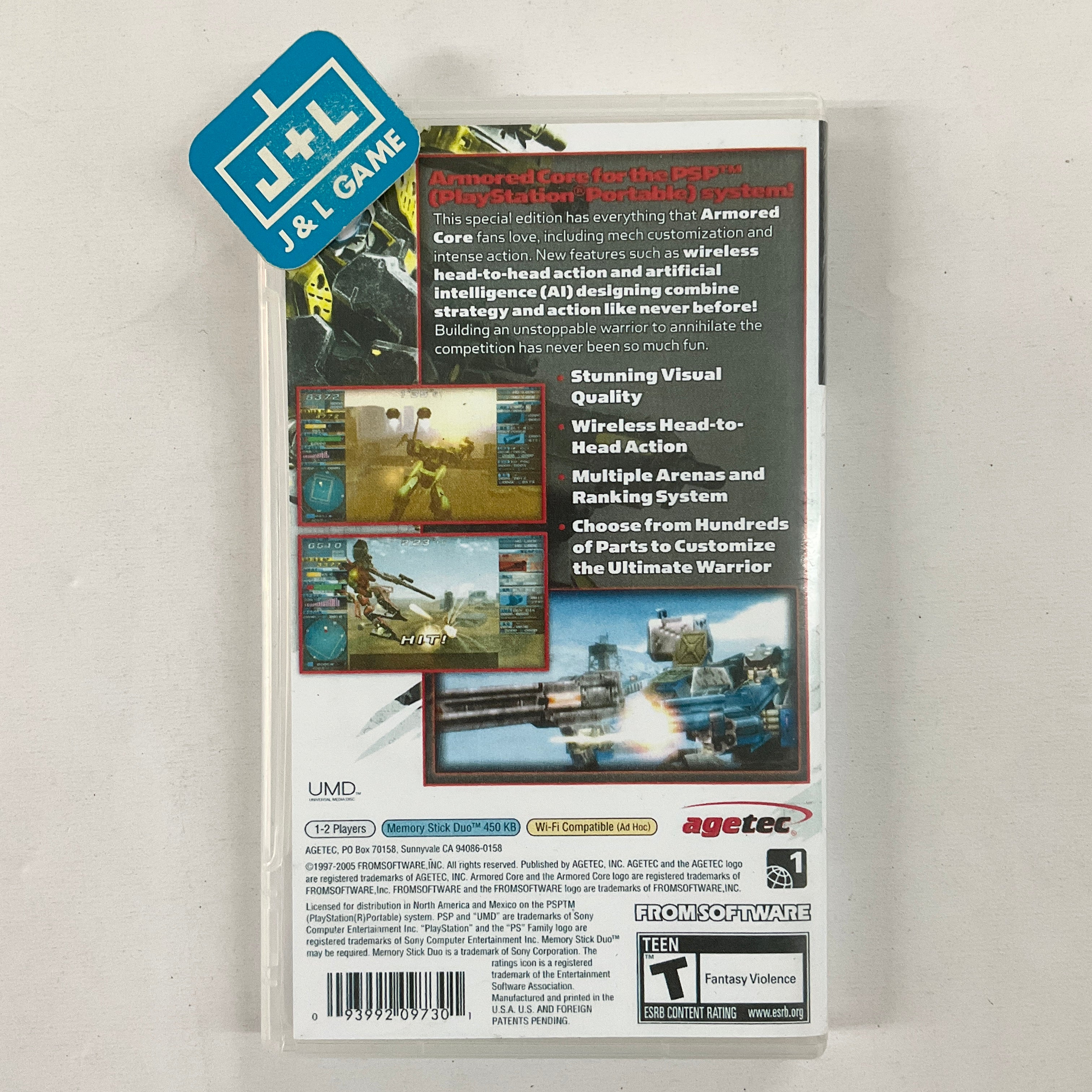 Armored Core: Formula Front Extreme Battle - Sony PSP [Pre-Owned] Video Games Agetec   