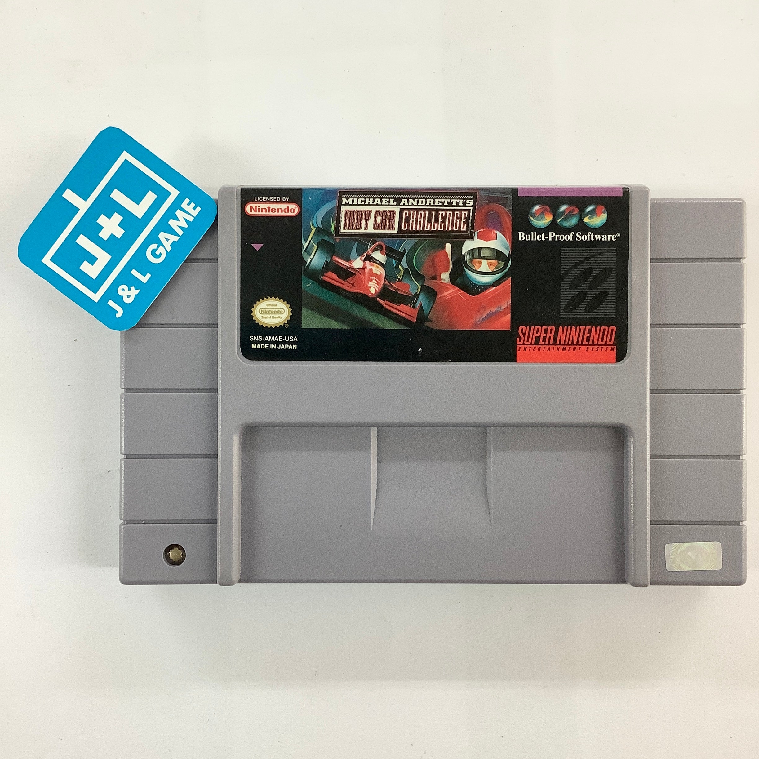 Michael Andretti's Indy Car Challenge - (SNES) Super Nintendo [Pre-Owned] Video Games Bullet Proof Software   