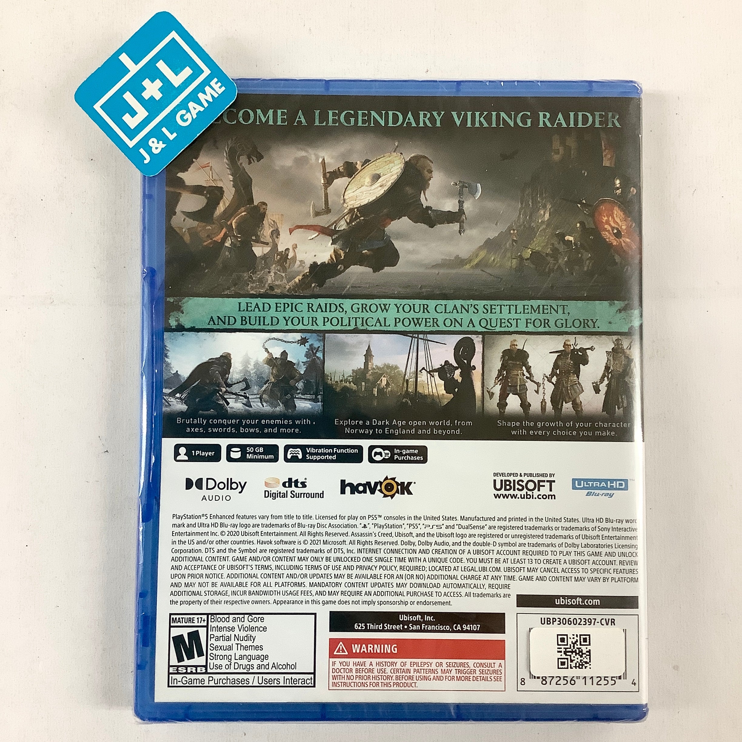 Assassin’s Creed Valhalla - (PS5) PlayStation 5 Video Games Ubisoft   
