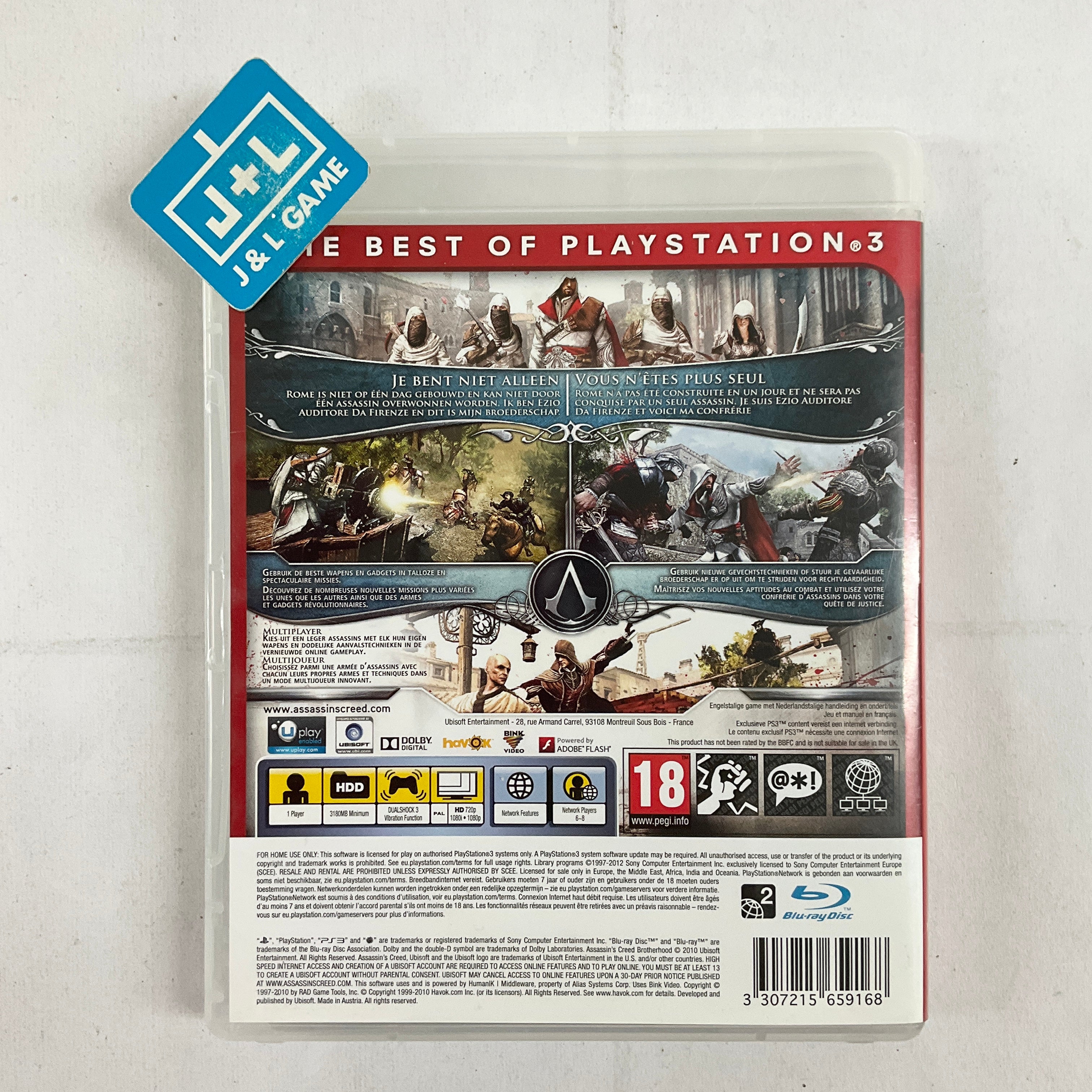 Assassin's Creed: Brotherhood (Essentials) - (PS3) PlayStation 3 [Pre-Owned] (European Import) Video Games Ubisoft   