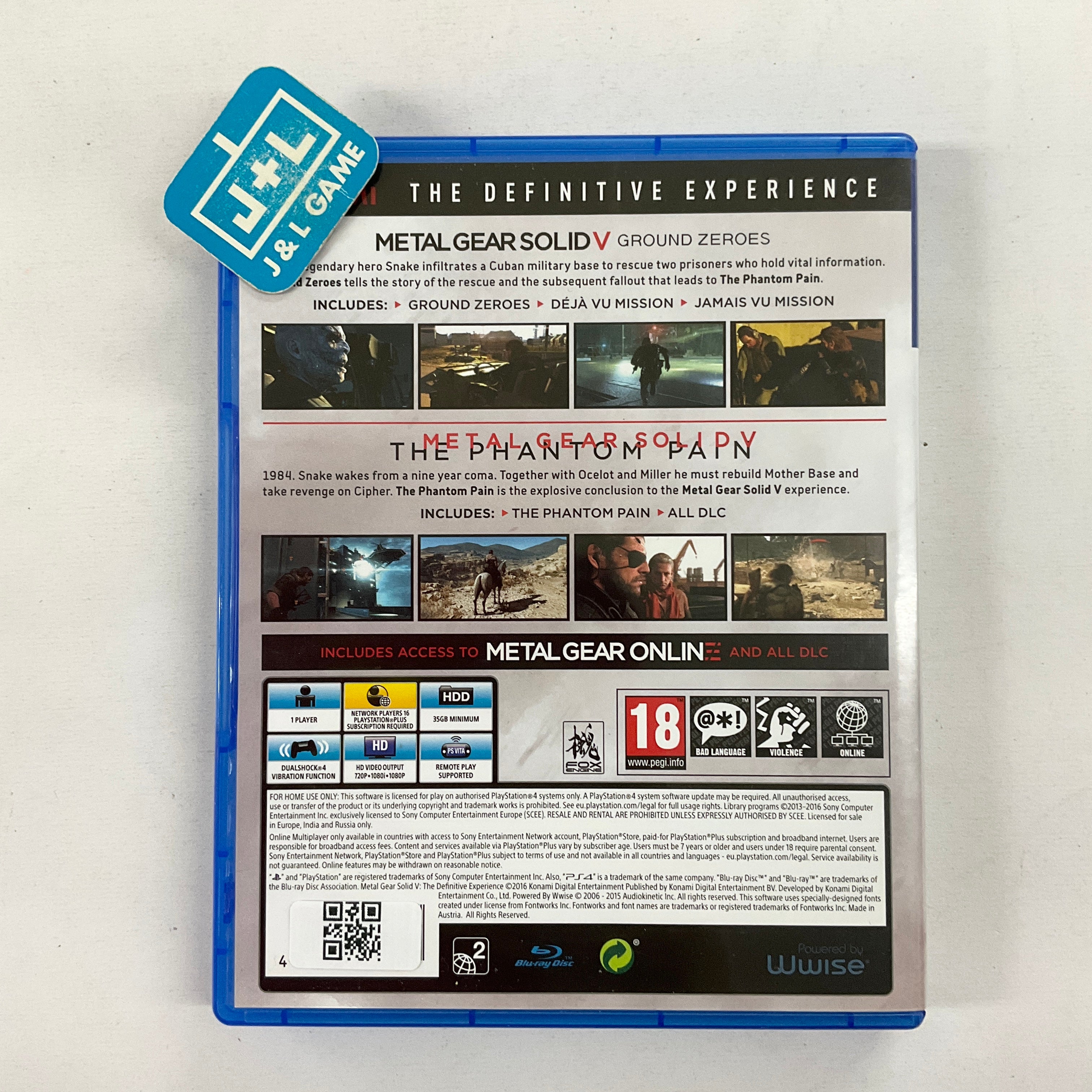 Metal Gear Solid V: The Definitive Experience - (PS4) PlayStation