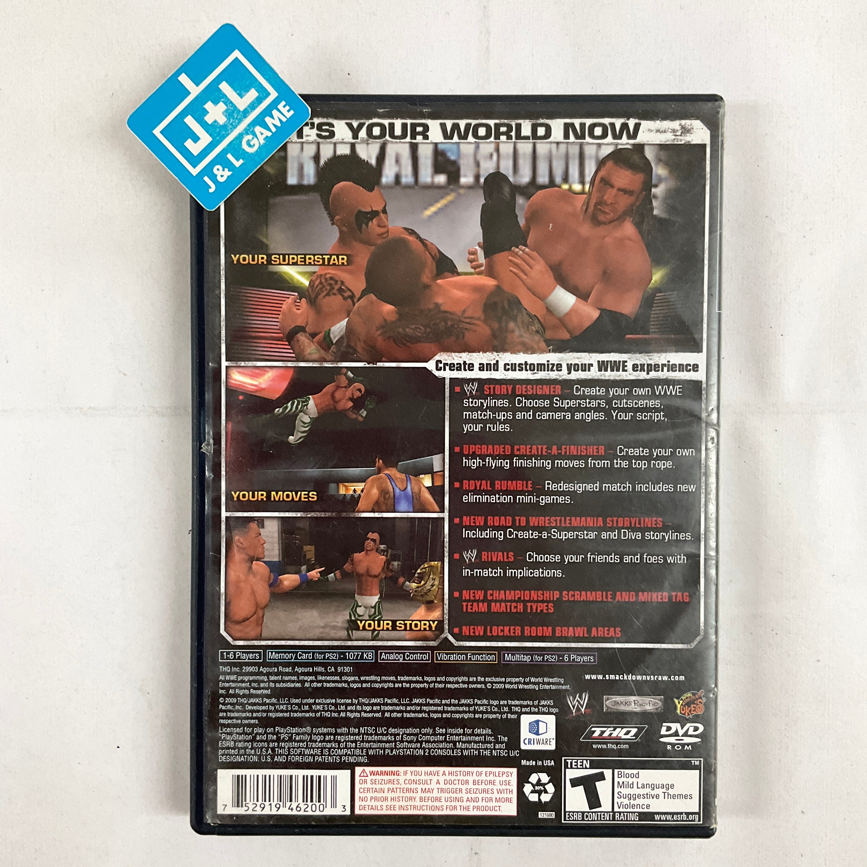 WWE SmackDown vs. Raw 2010 - (PS2) PlayStation 2 [Pre-Owned] Video Games THQ   