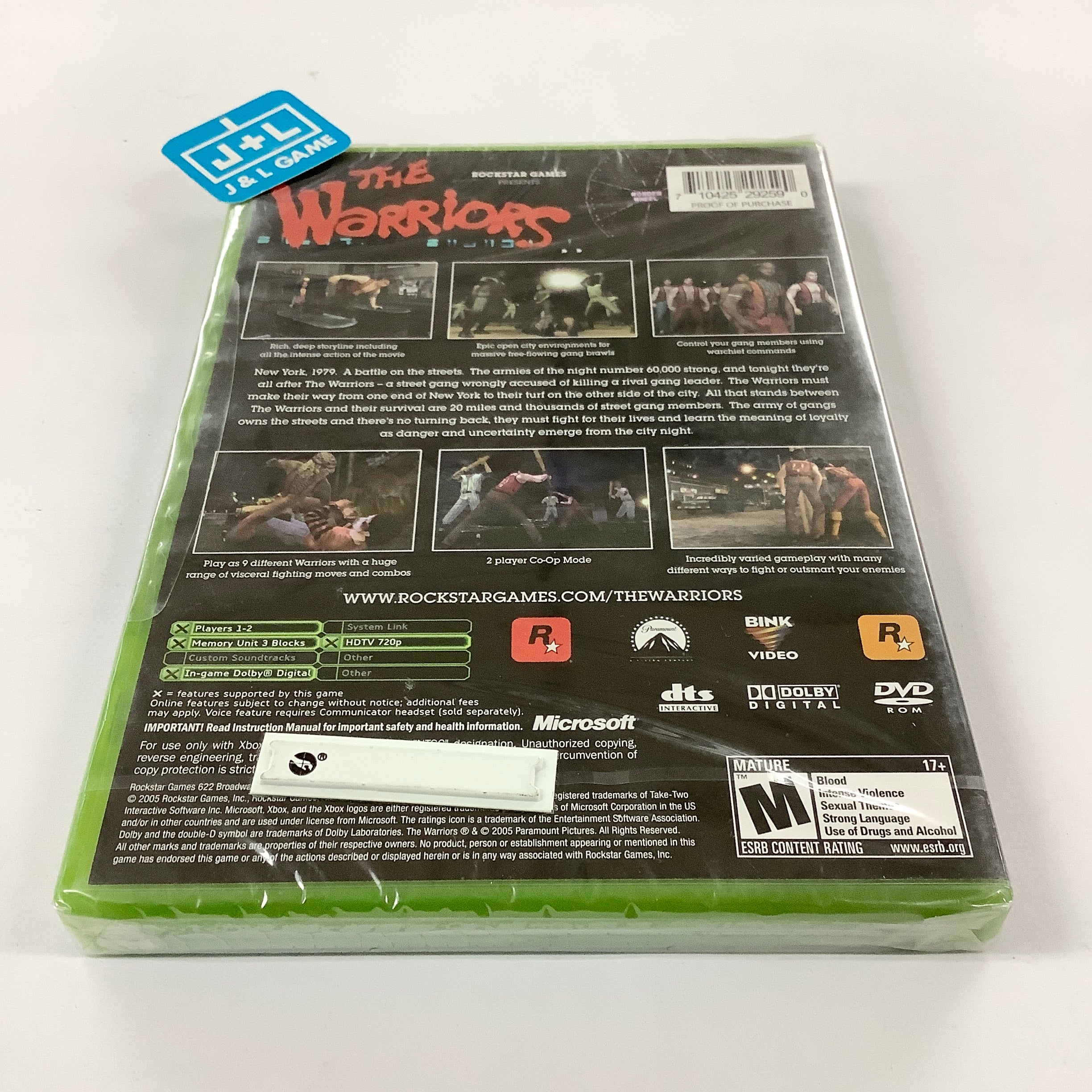 The Warriors Xbox Classic Microsoft PAL CiB mit Anleitung The Warriors Xbox Classic Microsoft PAL CiB mit Anleitung