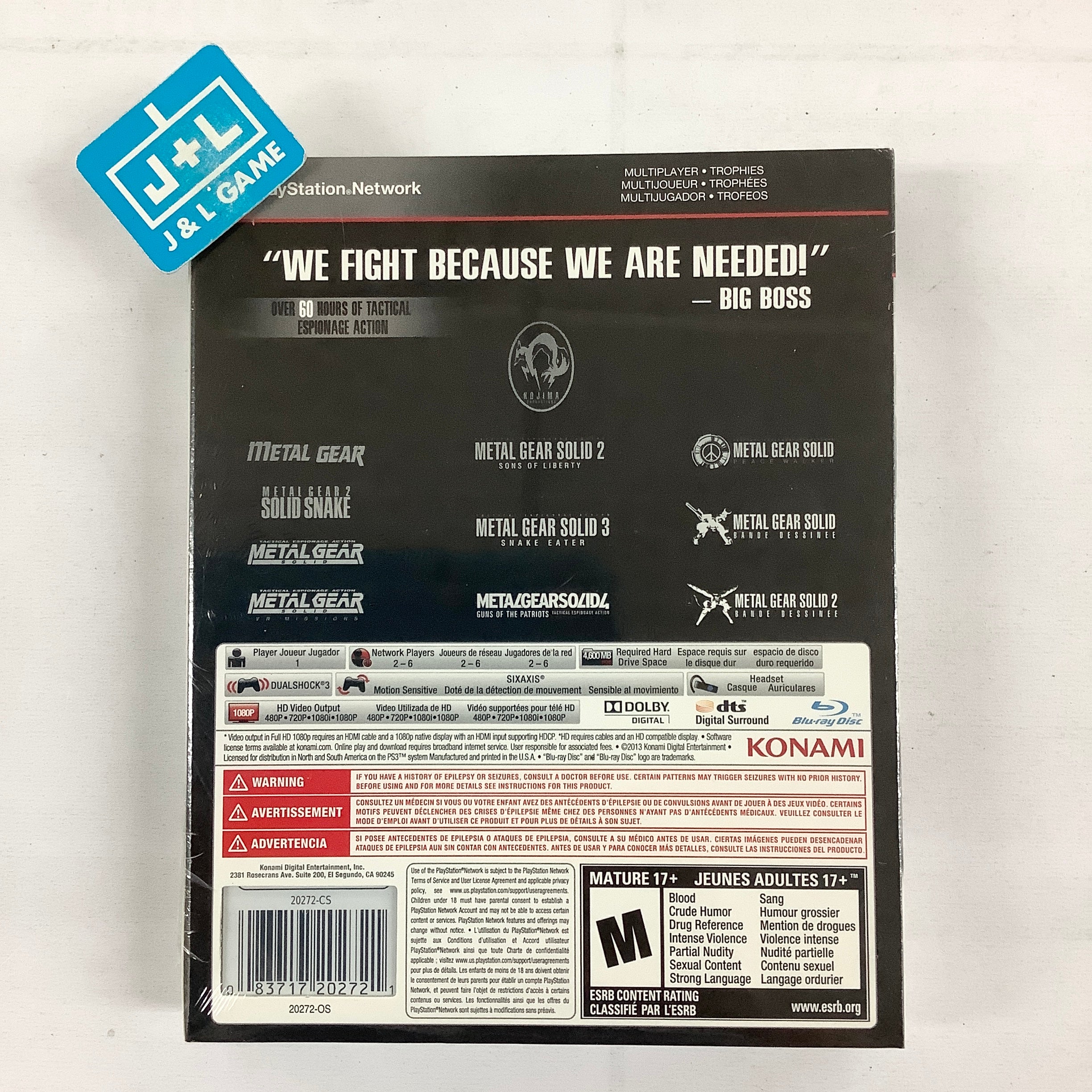 Metal Gear Solid: The Legacy Collection - (PS3) PlayStation 3