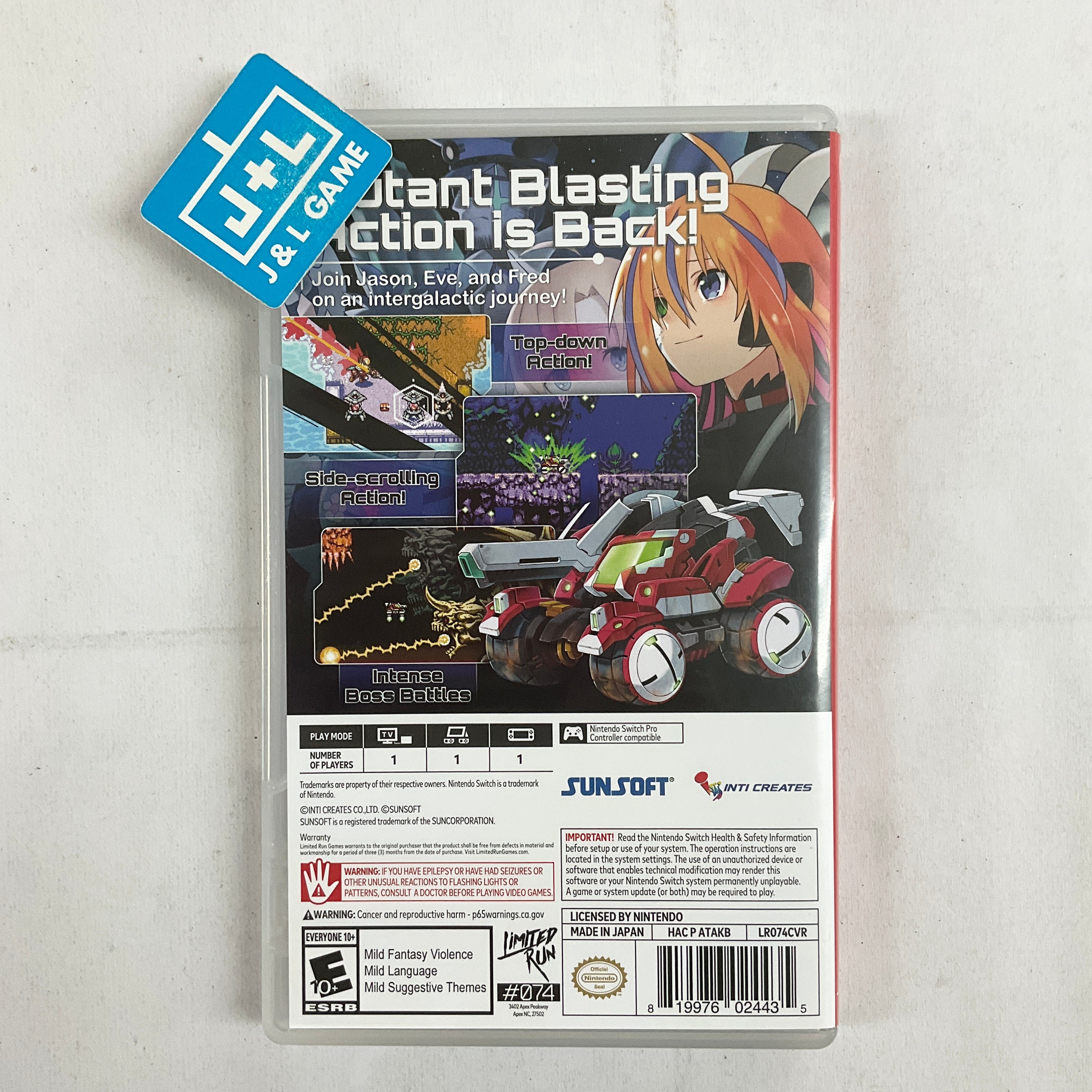 Blaster Master Zero II (Limited Run #074) - (NSW) Nintendo Switch [Pre-Owned] Video Games Limited Run Games   