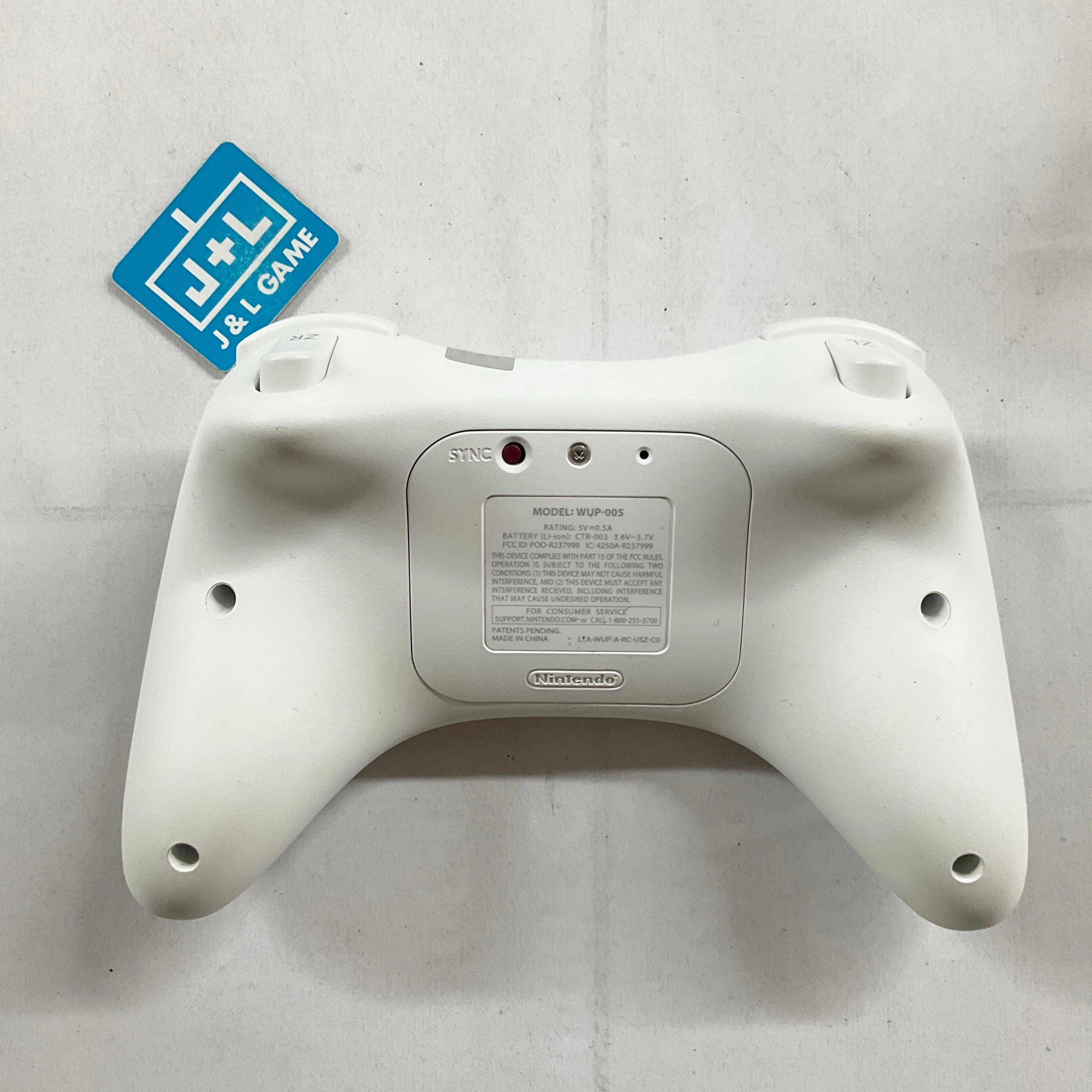 Nintendo Wii U Pro Controller (White) - Nintendo Wii U [Pre-Owned