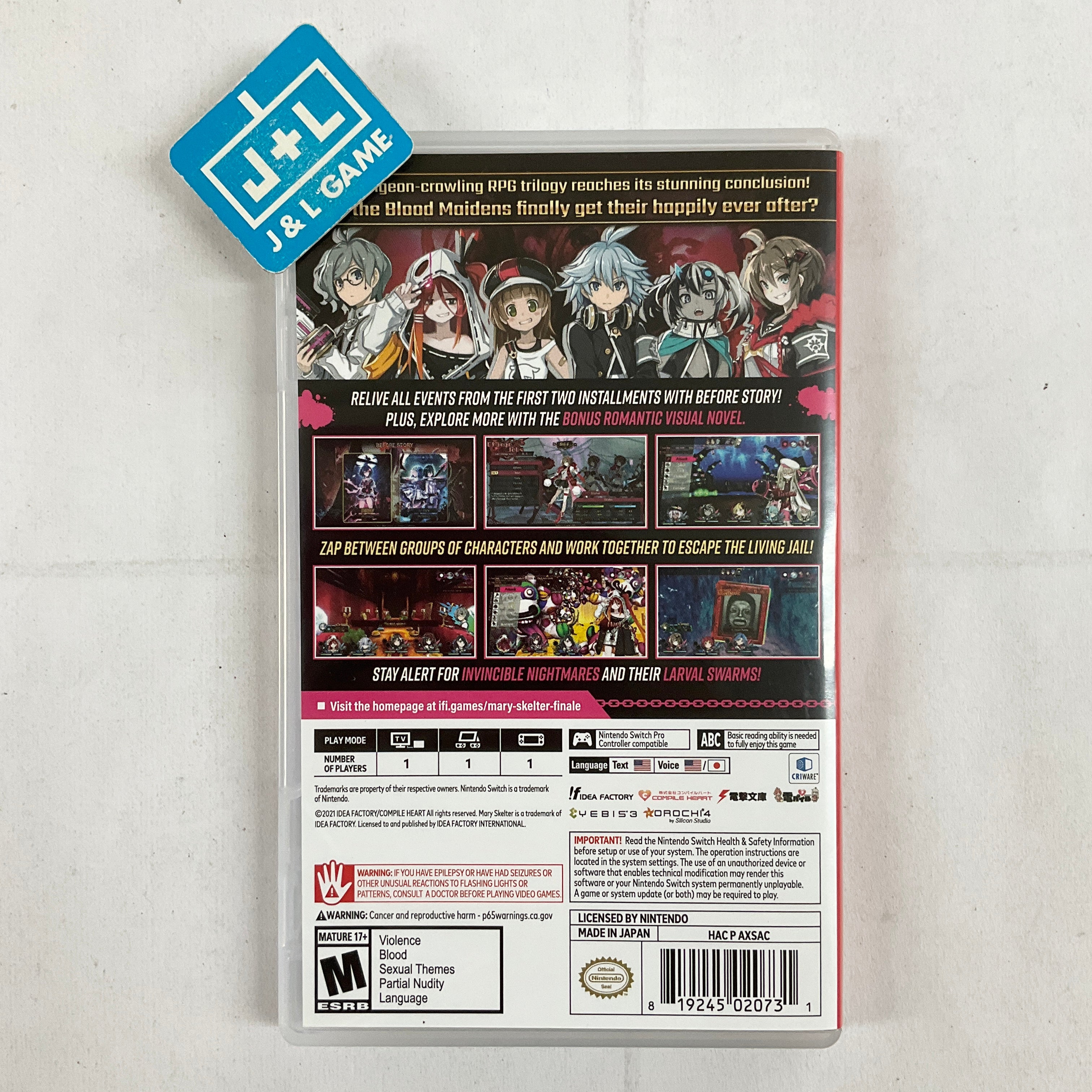 Mary Skelter Finale - (NSW) Nintendo Switch [Pre-Owned] Video Games Idea Factory International   