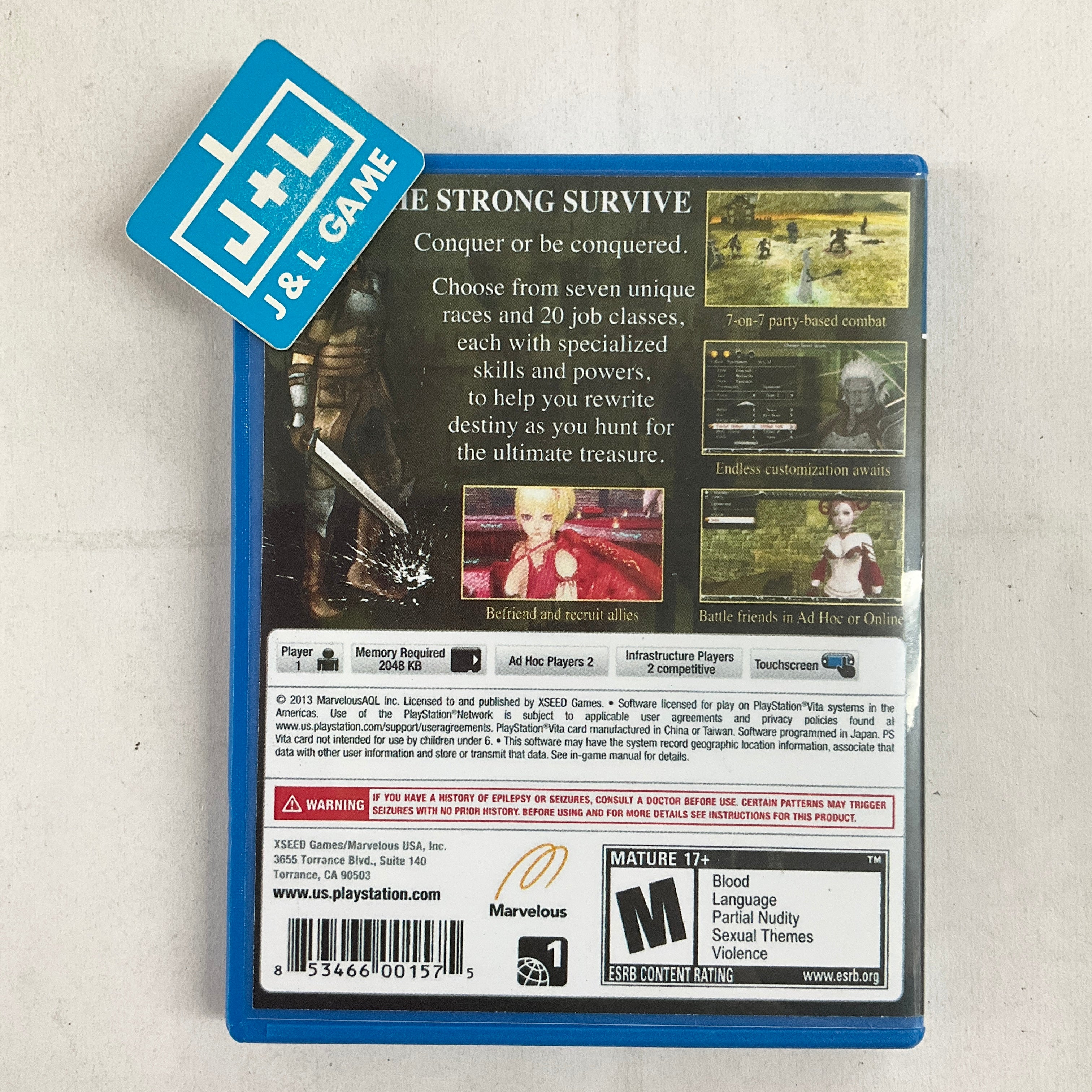 Valhalla Knights 3 - (PSV) PlayStation Vita [Pre-Owned] | J&L Game