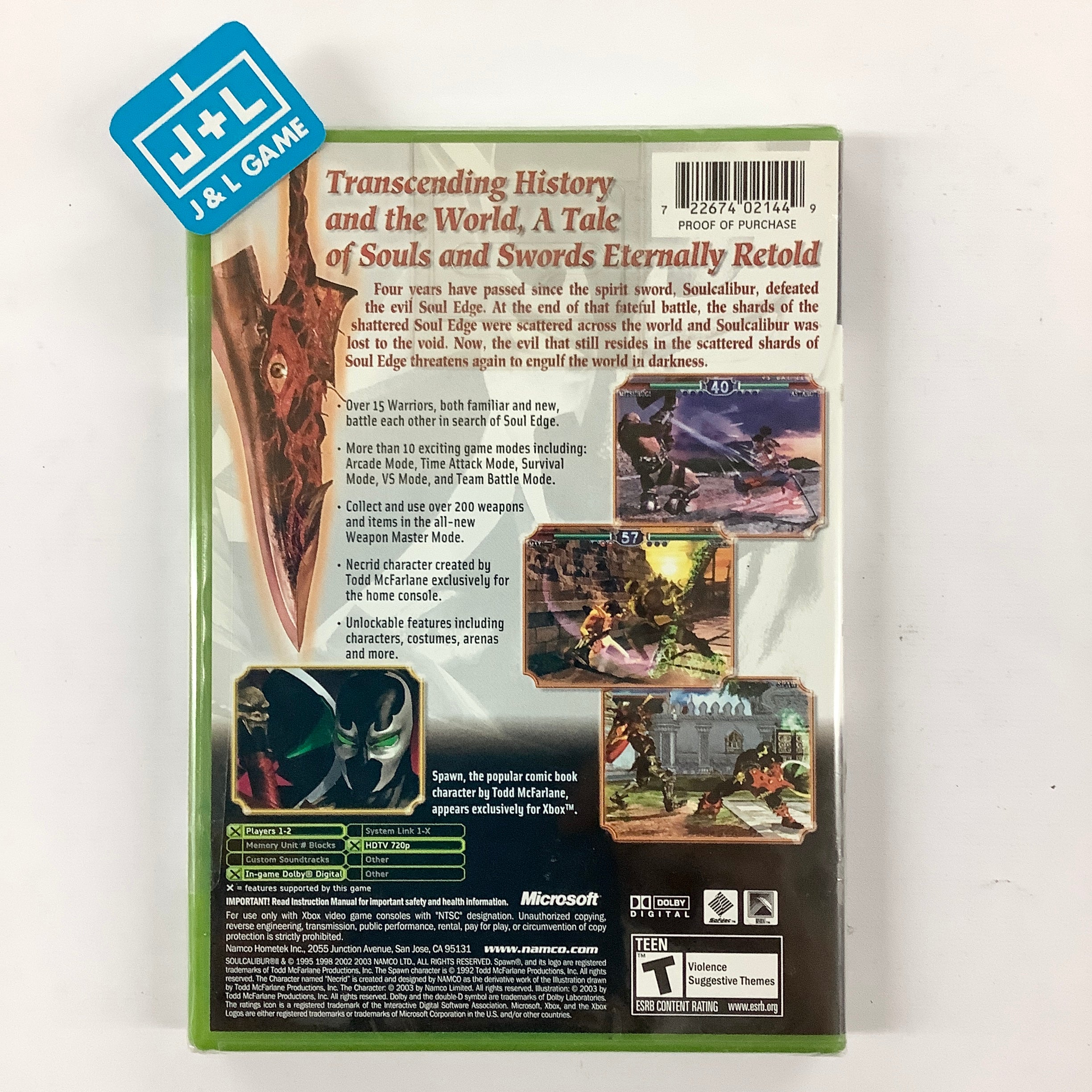 Soul Calibur II - (XB) Xbox Video Games Namco   