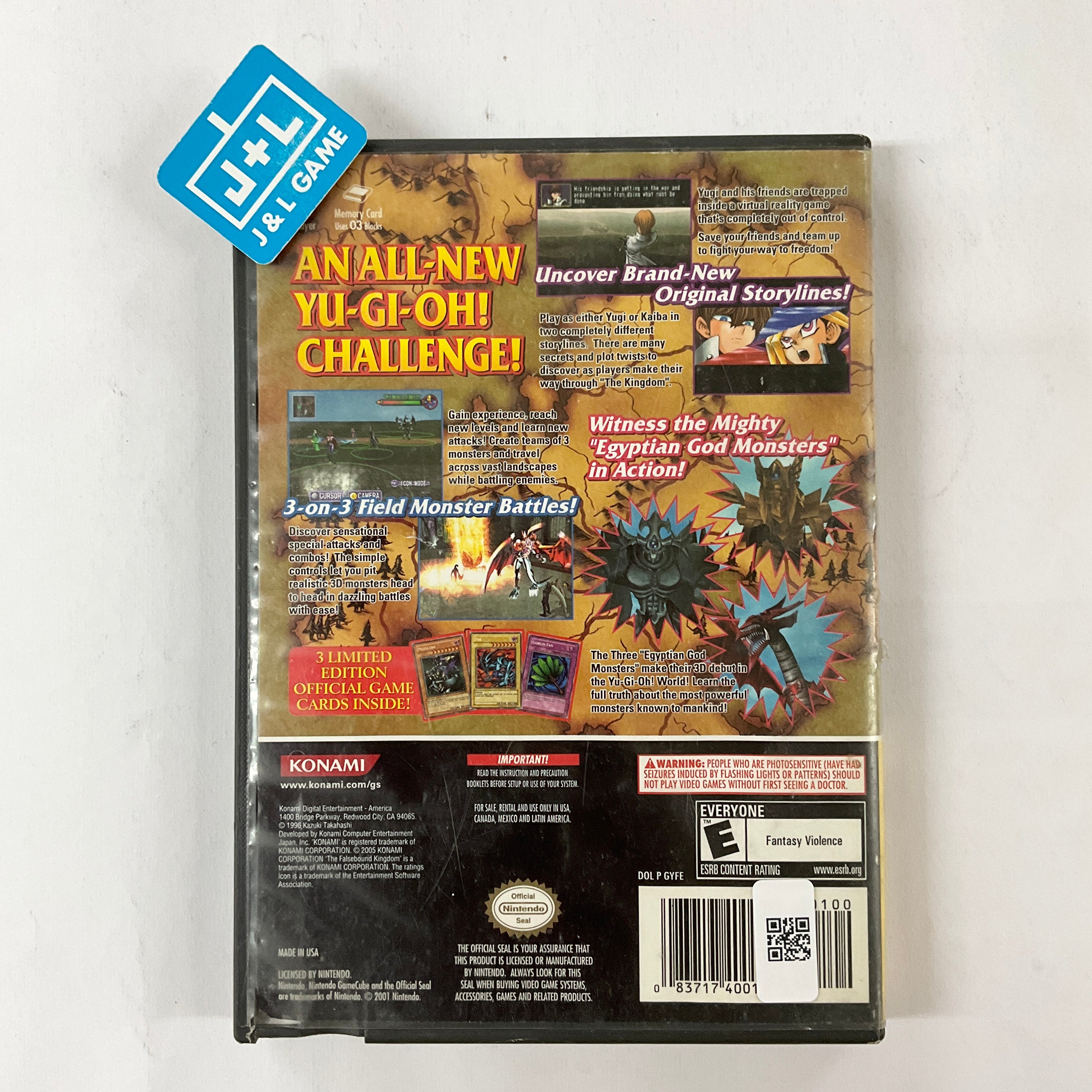 Yu-Gi-Oh Falsebound Kingdom - GameCube Yu-Gi-Oh Falsebound Kingdom - GameCube
