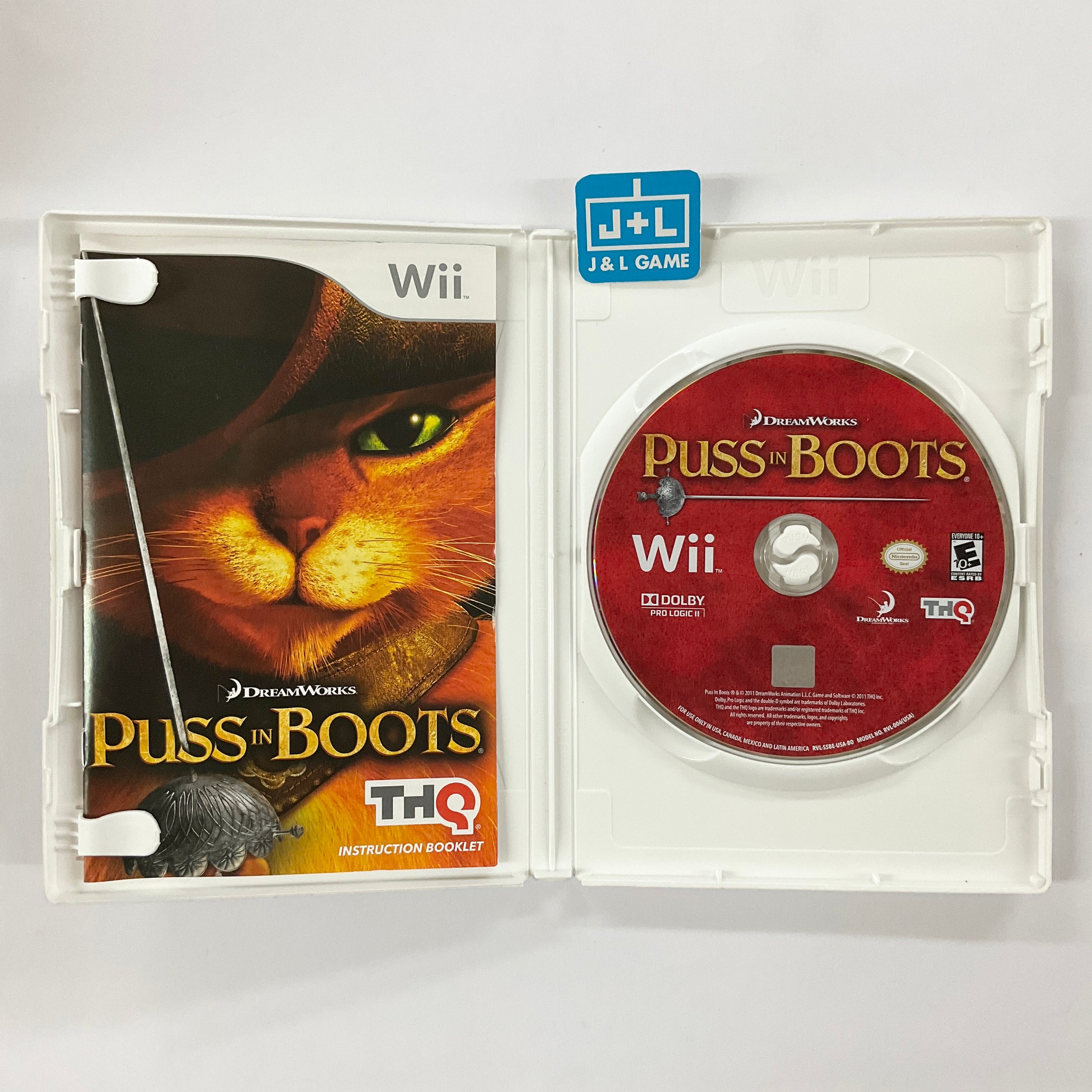 Puss in Boots - Nintendo Wii [Pre-Owned] Video Games THQ   