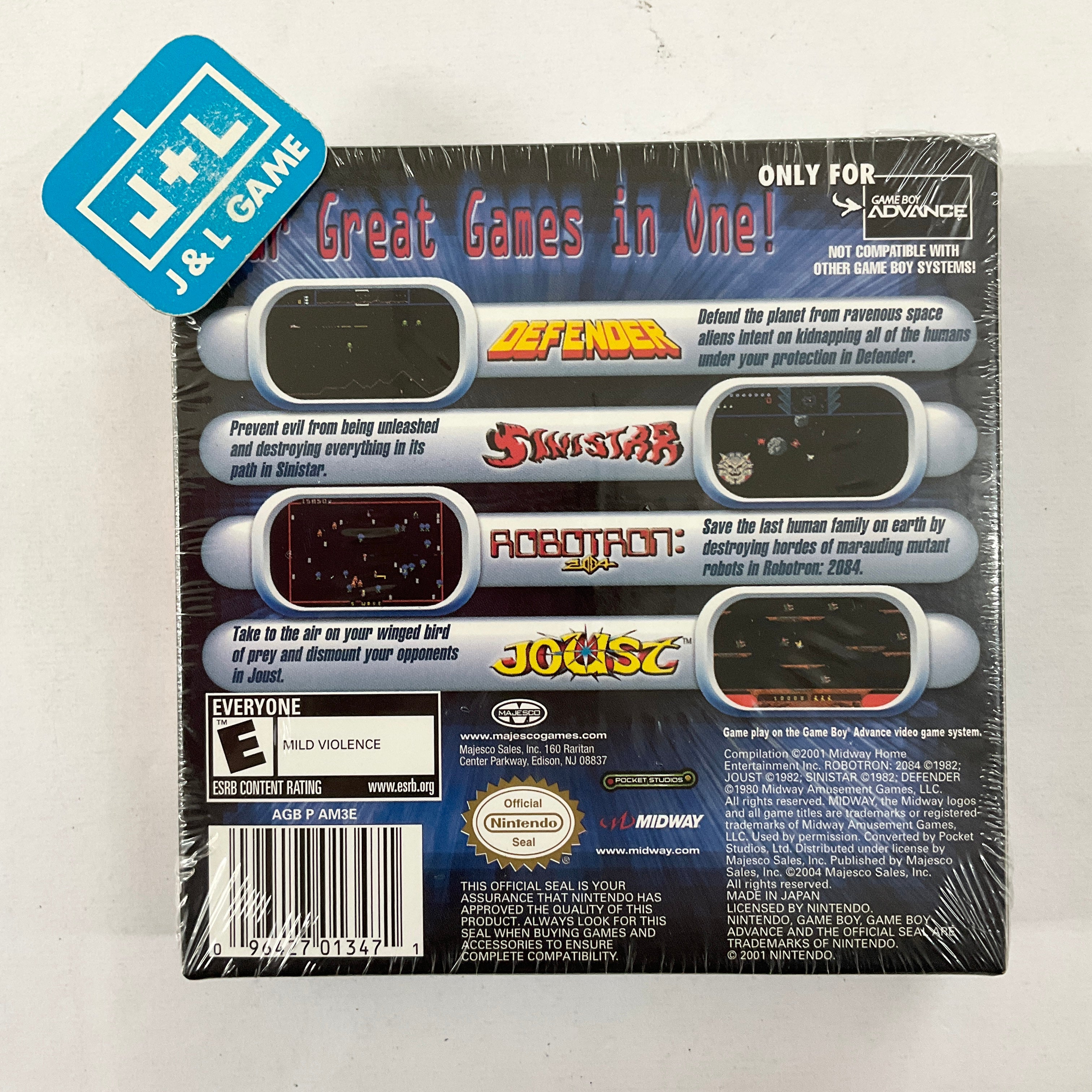 Midway's Greatest Arcade Hits - (GBA) Game Boy Advance | J&L Game