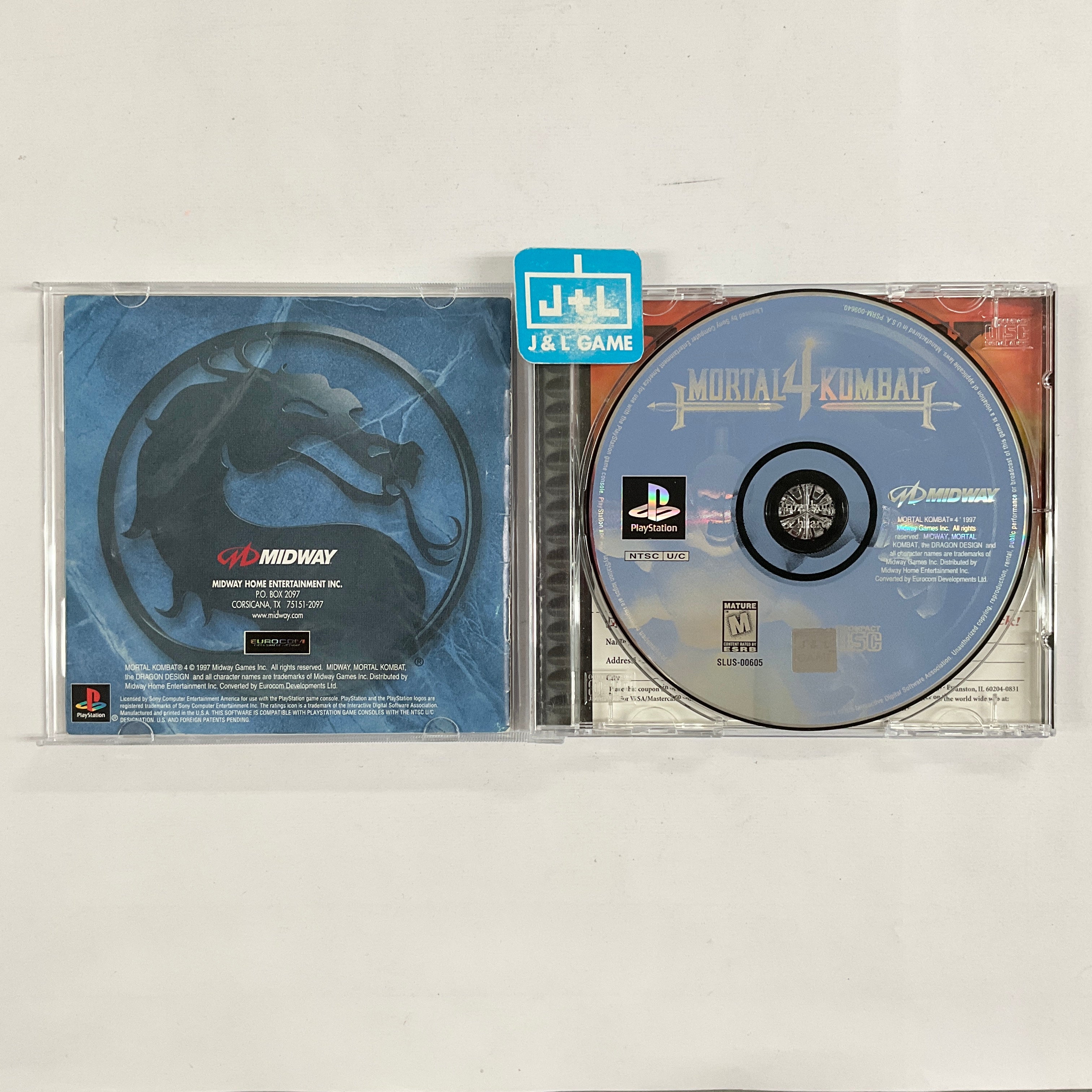 Mortal Kombat 4 - (PS1) PlayStation 1 [Pre-Owned] Video Games Midway   