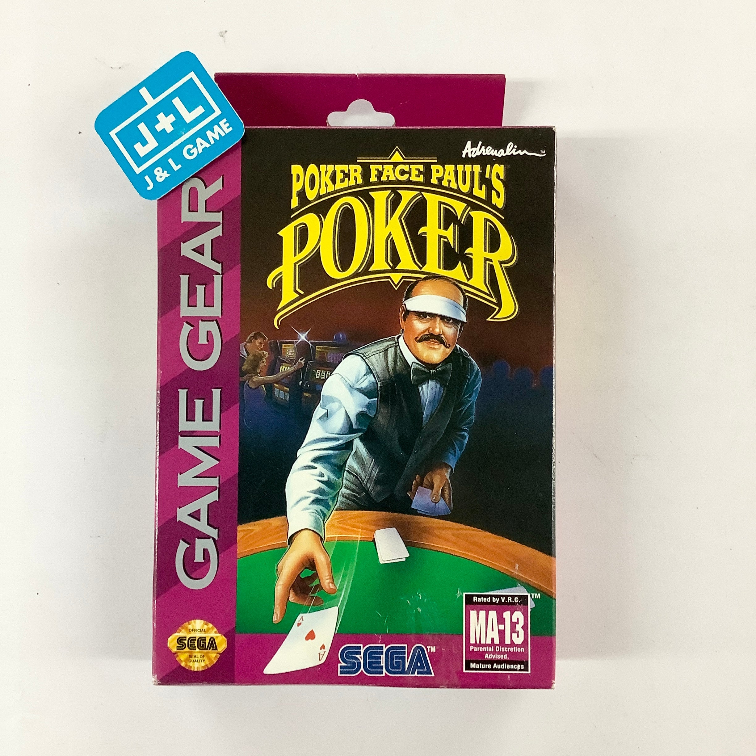 Poker Face Paul's Poker - SEGA GameGear [Pre-Owned] Video Games Adrenalin Interactive   